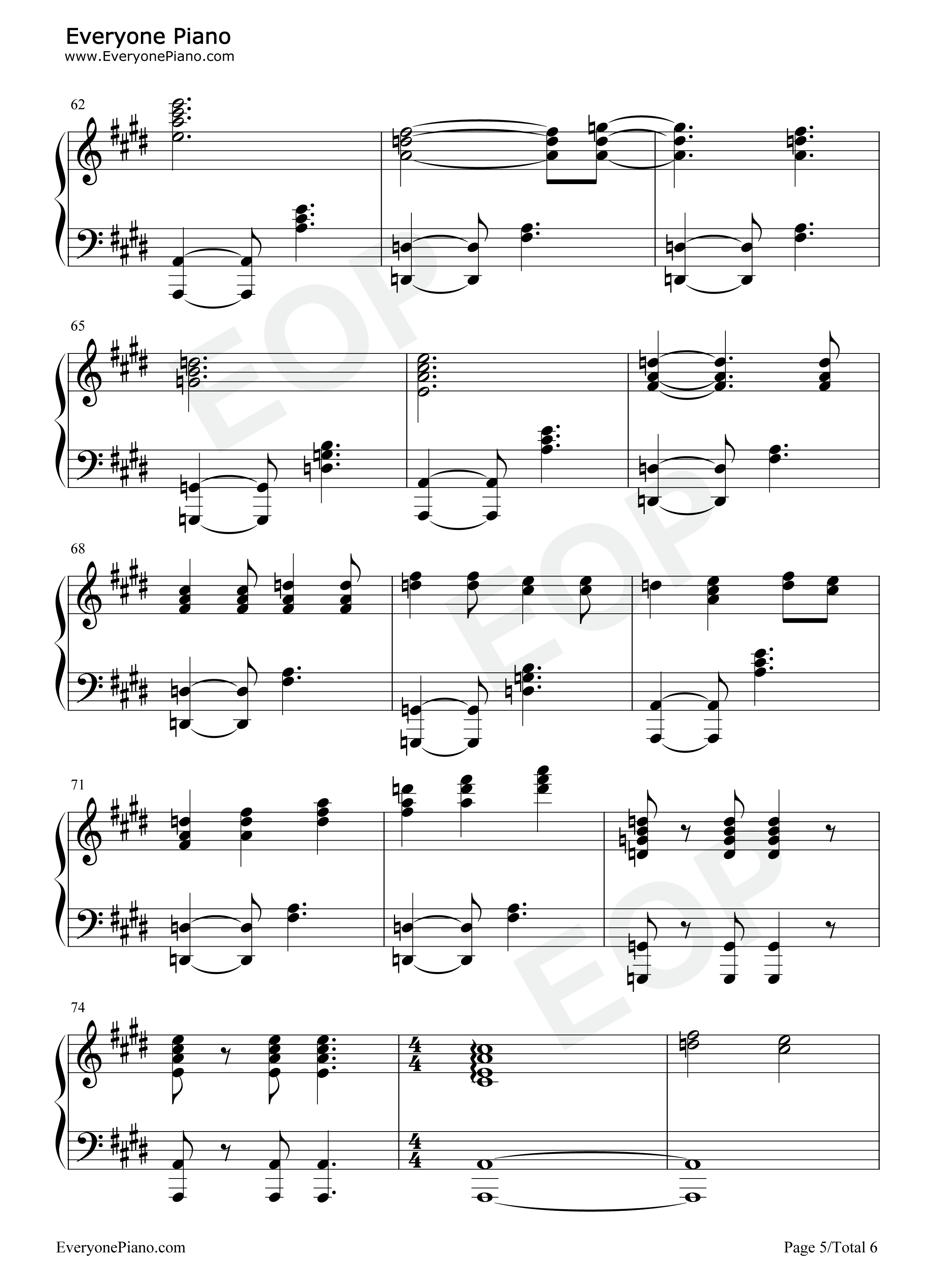 君は天然色钢琴谱_大泷咏一