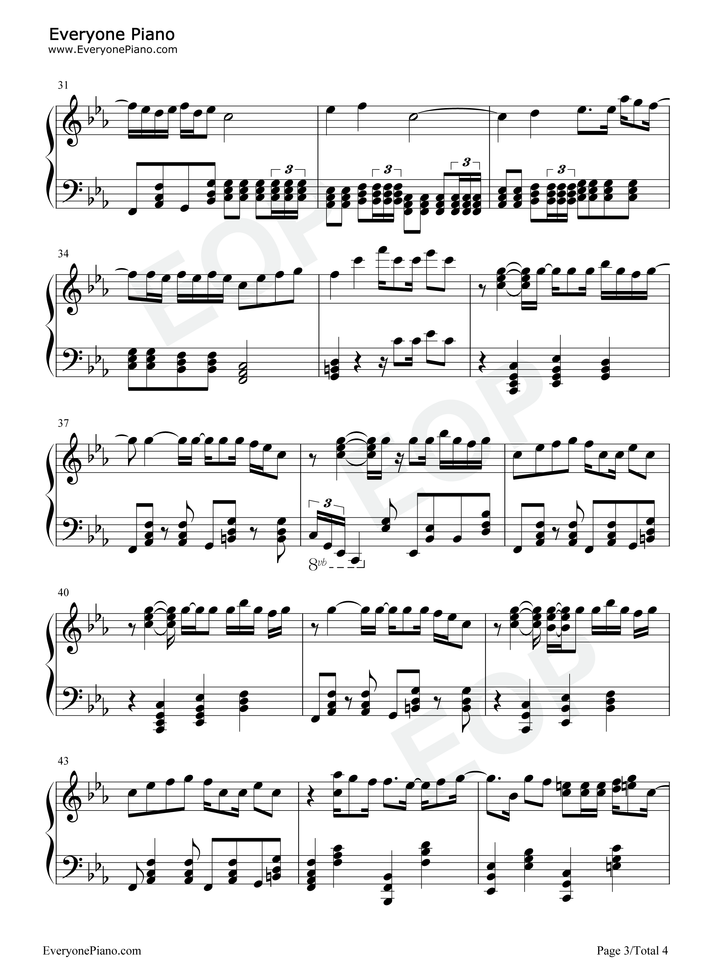 Love_Shot钢琴谱_EXO