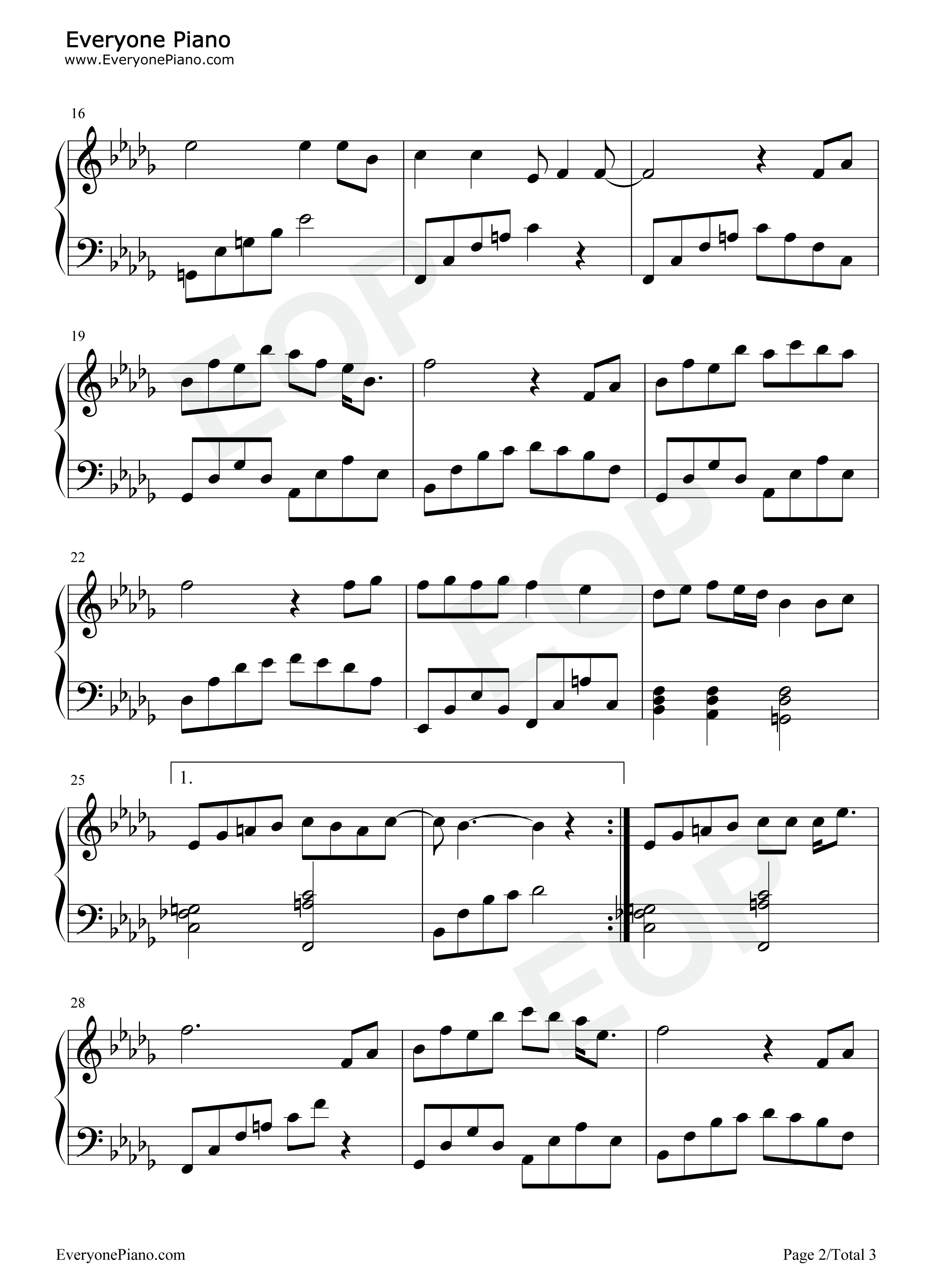 昨夜书钢琴谱_许嵩