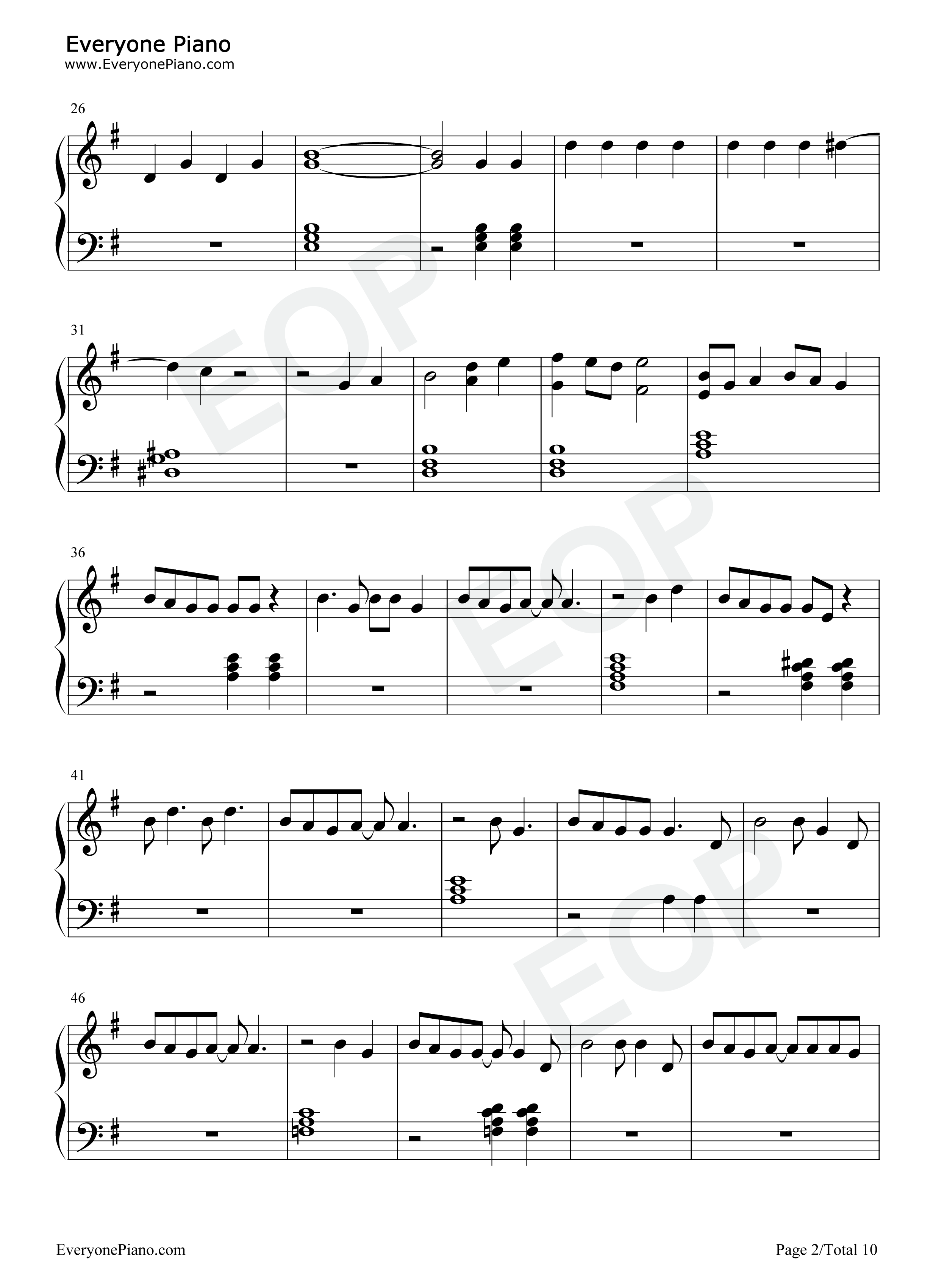 Get_Well_Soon钢琴谱_Ariana_Grande