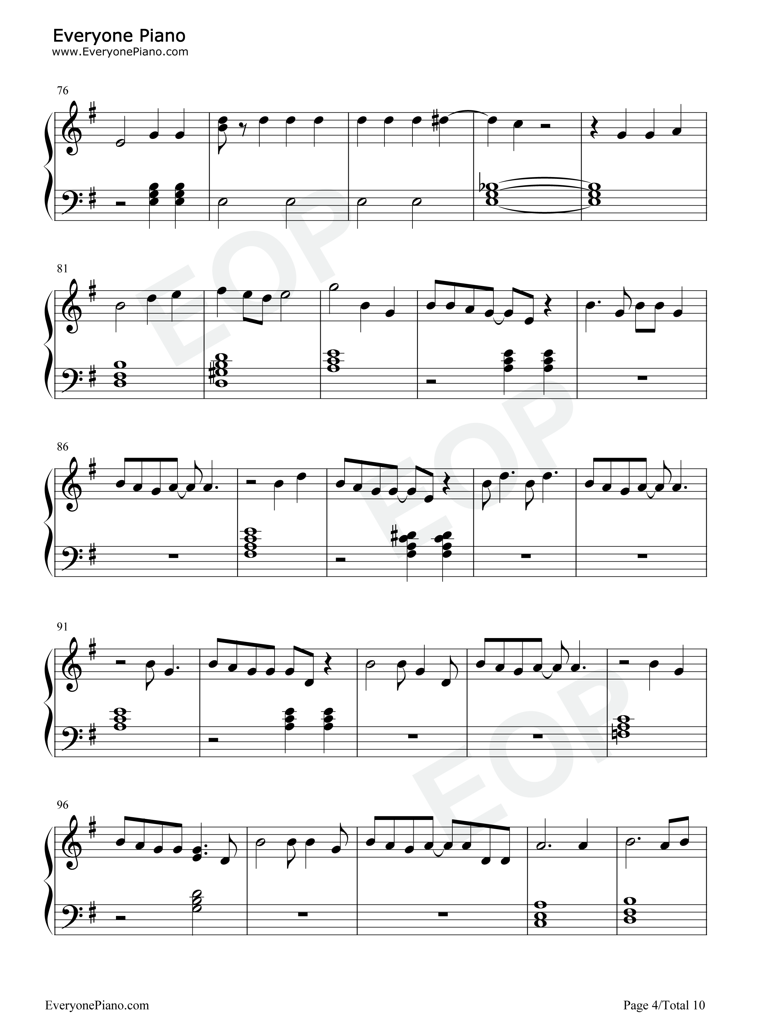 Get_Well_Soon钢琴谱_Ariana_Grande