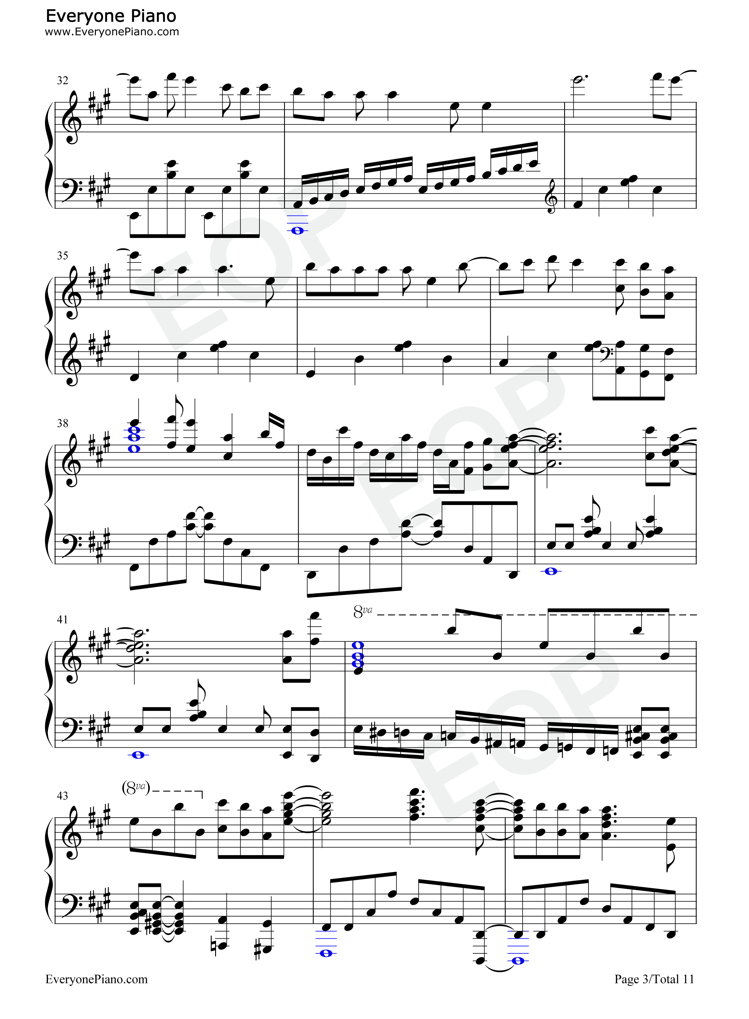 アスノヨゾラ哨戒班钢琴谱_Orangestar_IA