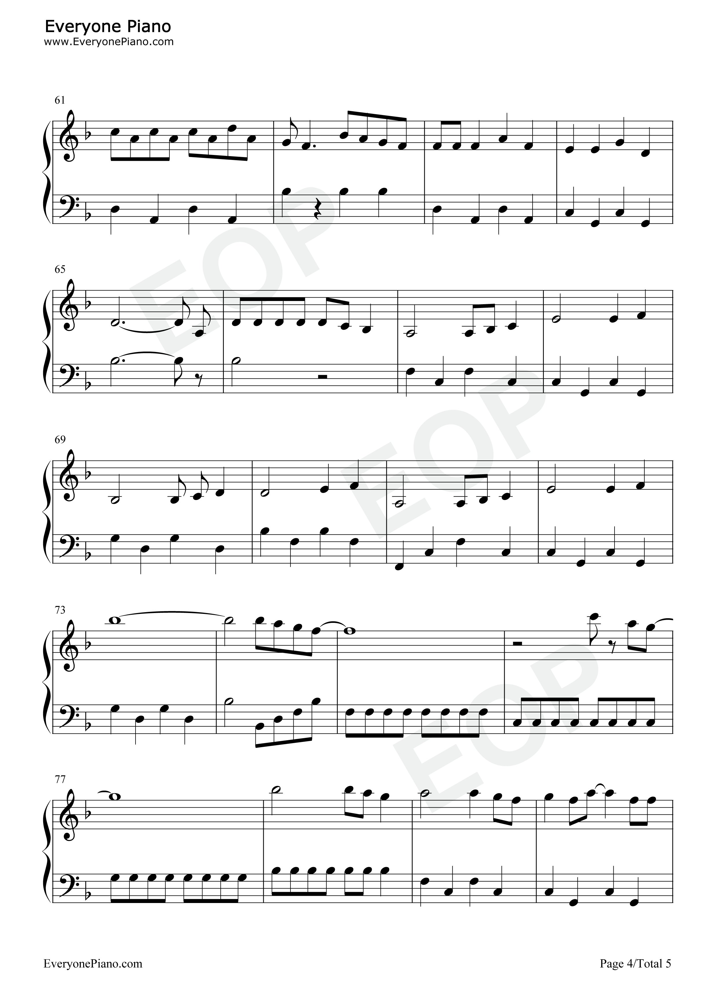 Angels_like_You钢琴谱_Miley_Cyrus