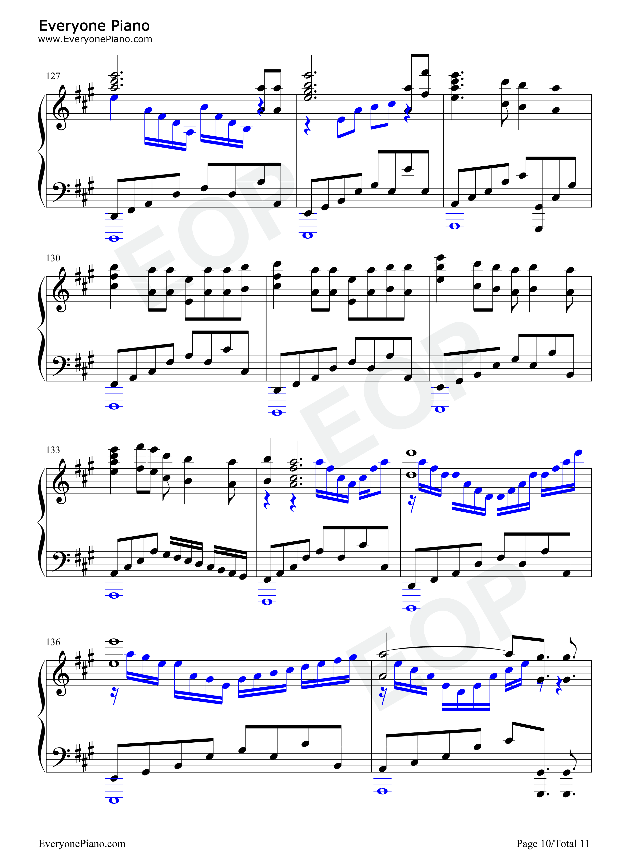 アスノヨゾラ哨戒班钢琴谱_Orangestar_IA