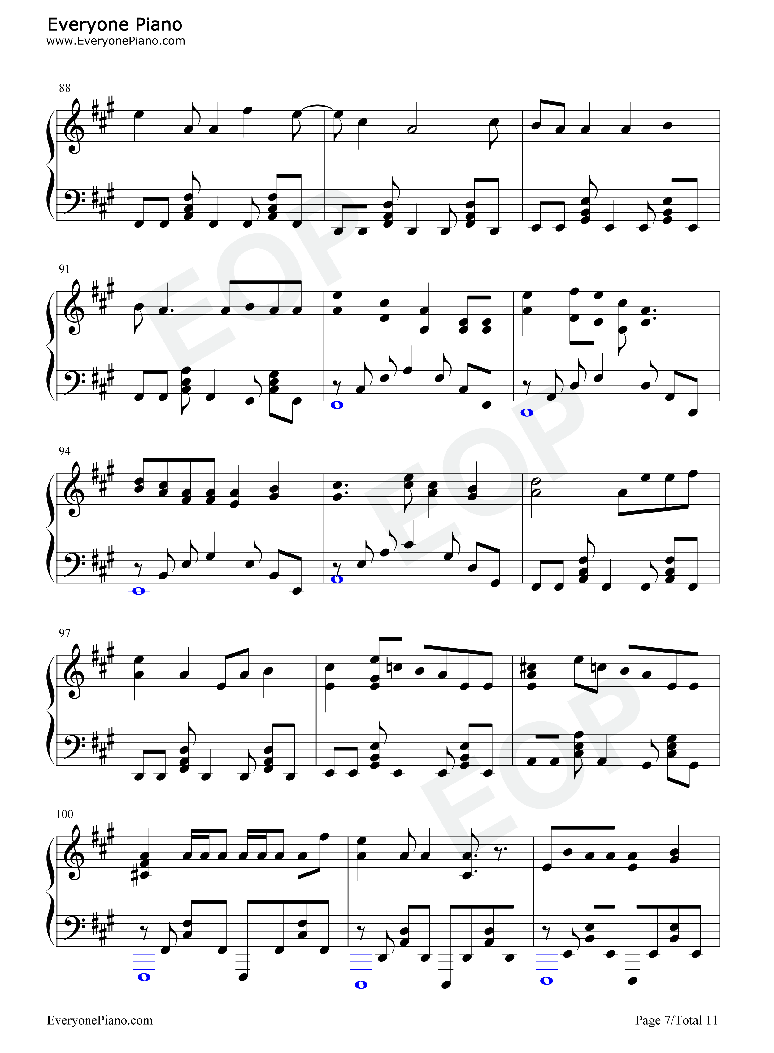 アスノヨゾラ哨戒班钢琴谱_Orangestar_IA