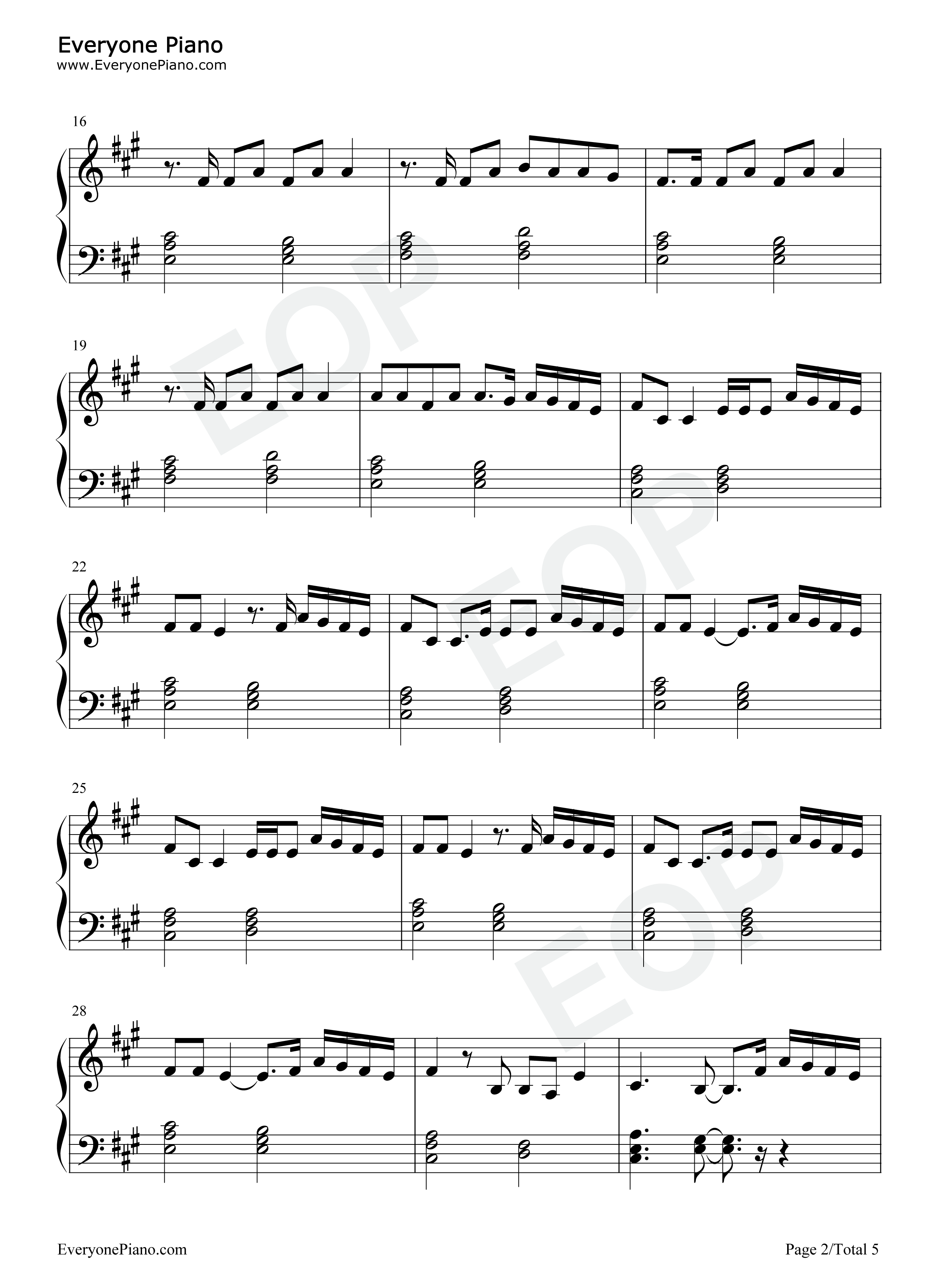 Anissa钢琴谱_Wejdene