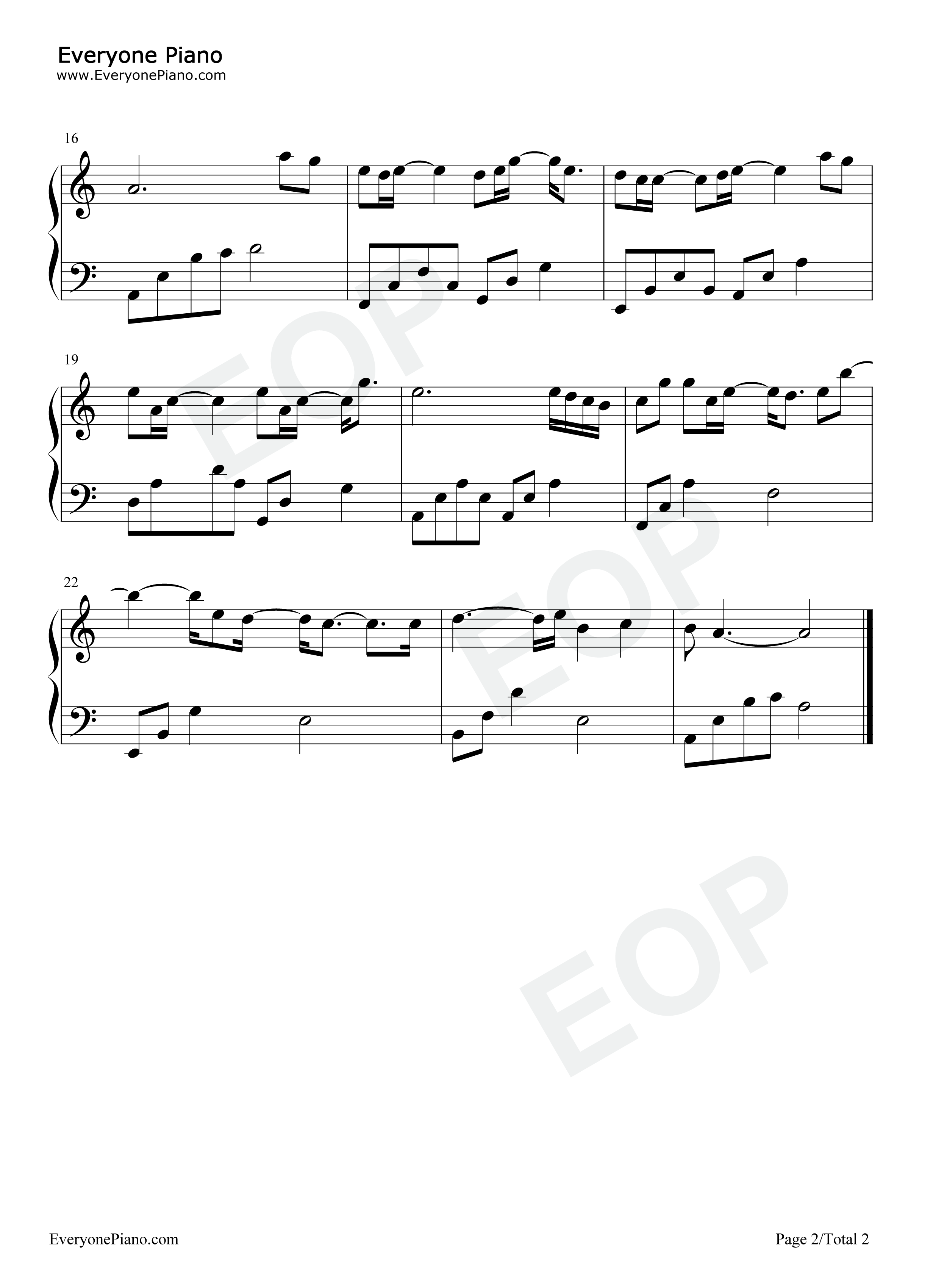 一爱如故钢琴谱_刘宇宁