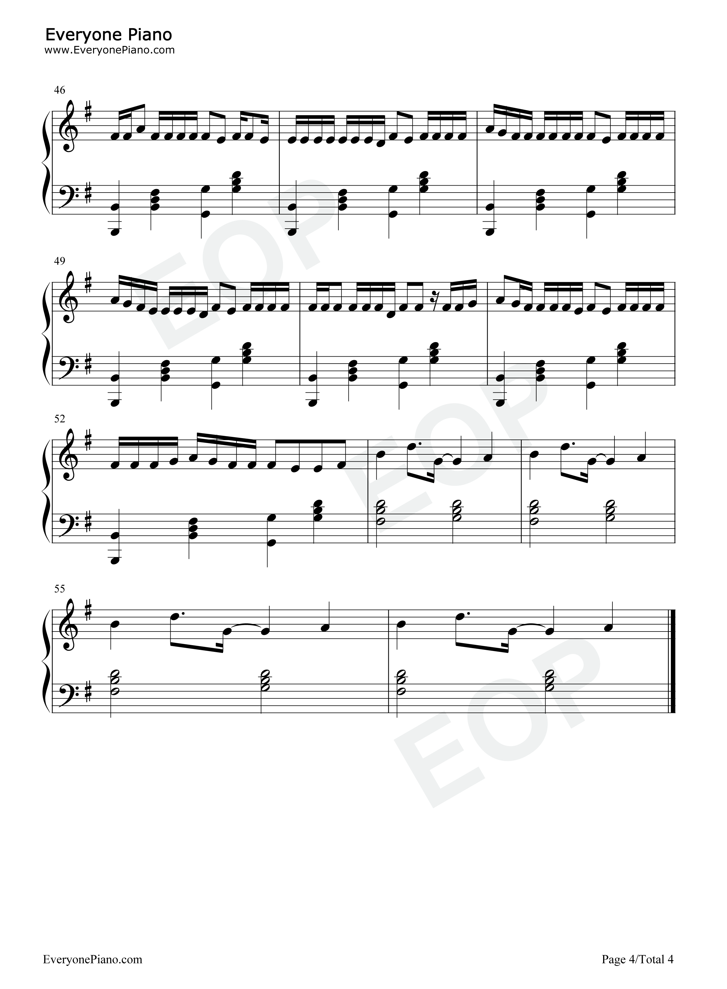 Flex钢琴谱_Polo_G_Juice_Wrld