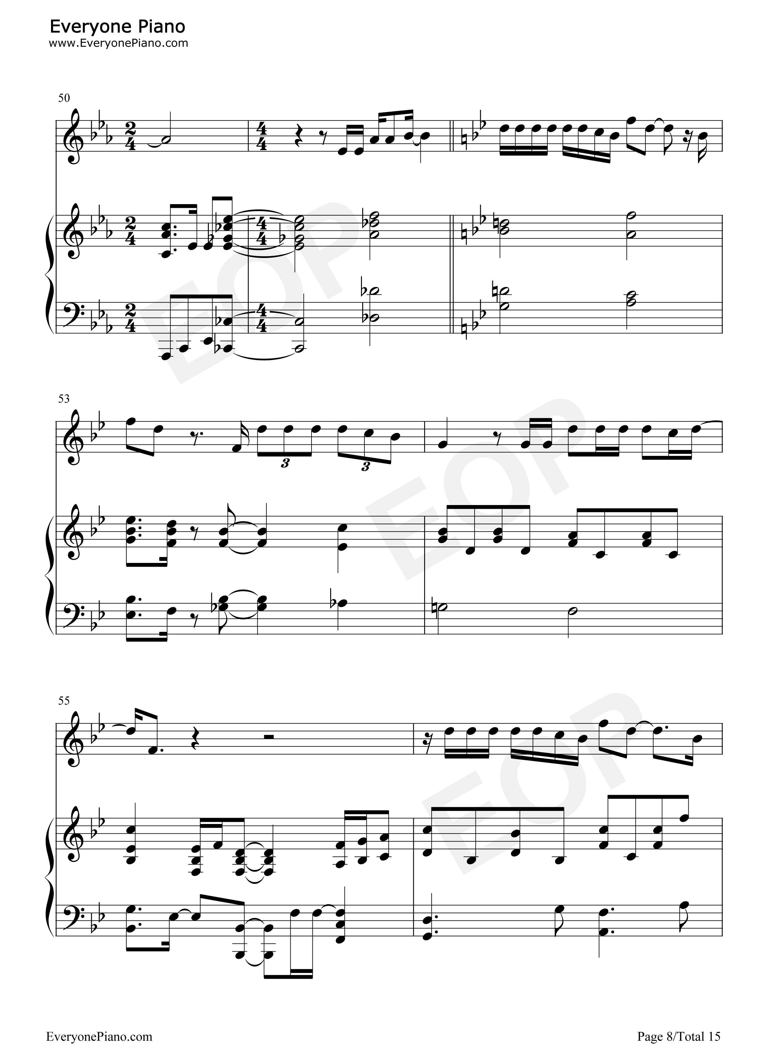 One_Last_Time钢琴谱_Christopher_Jackson