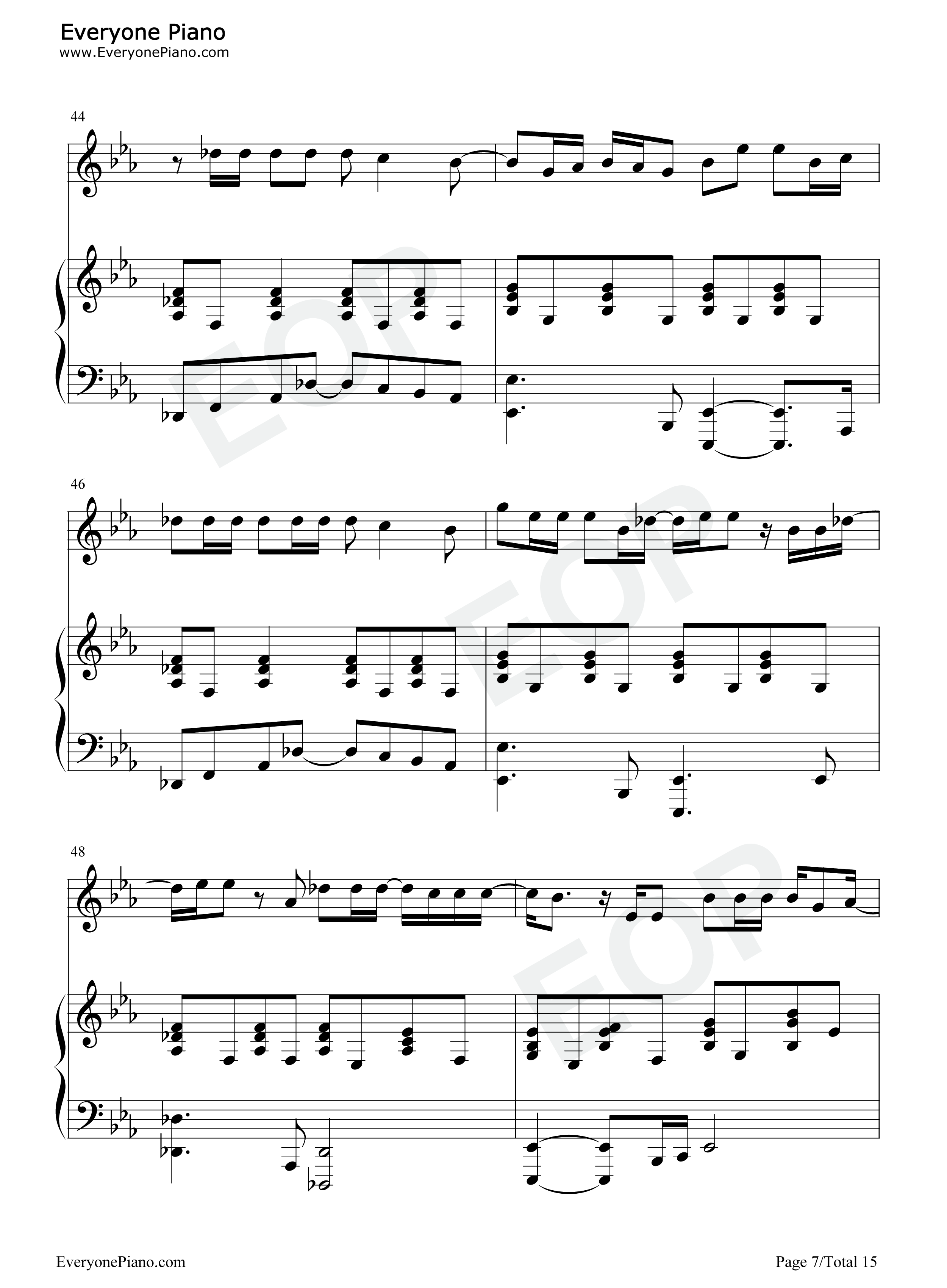 One_Last_Time钢琴谱_Christopher_Jackson