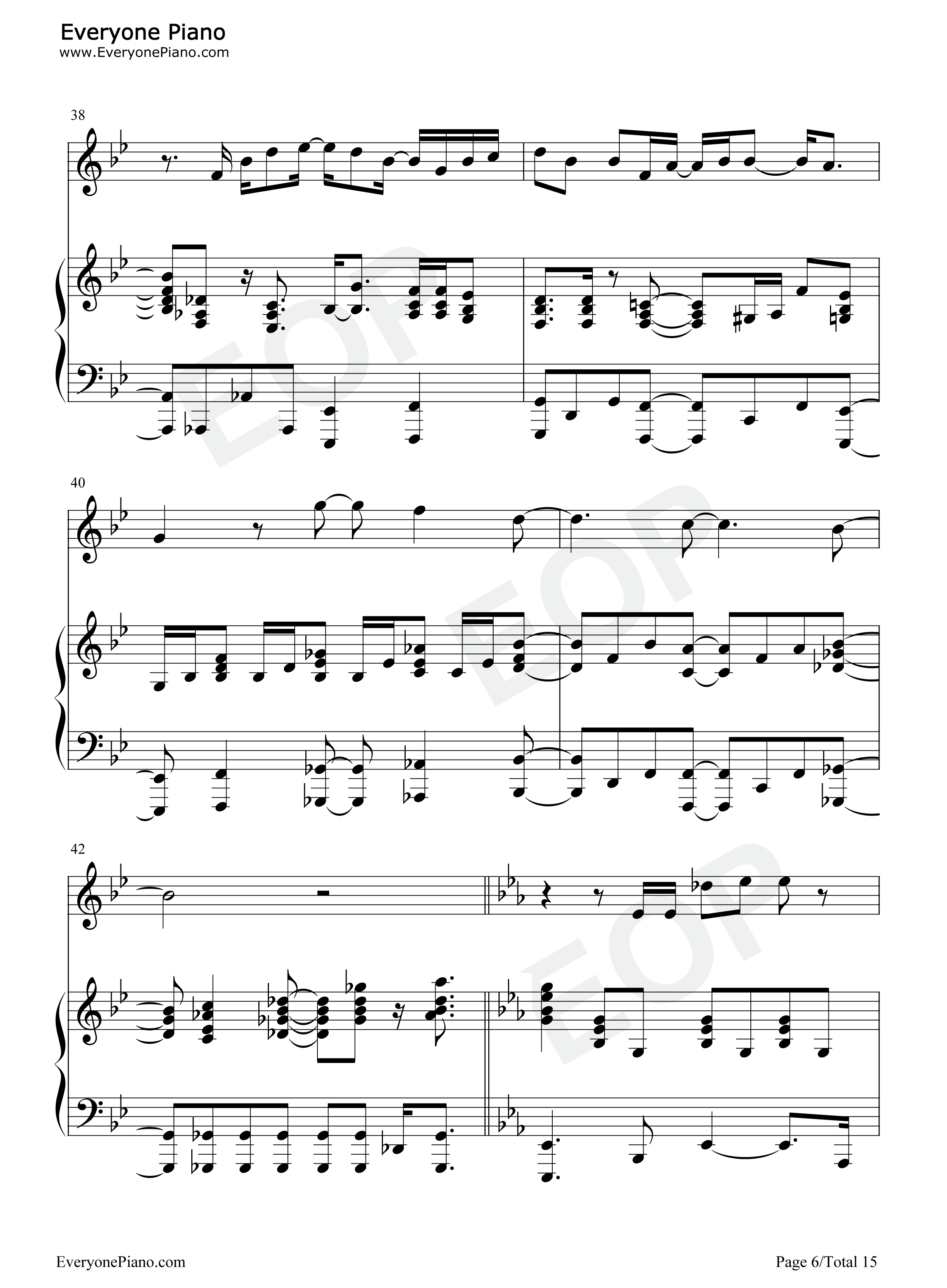 One_Last_Time钢琴谱_Christopher_Jackson