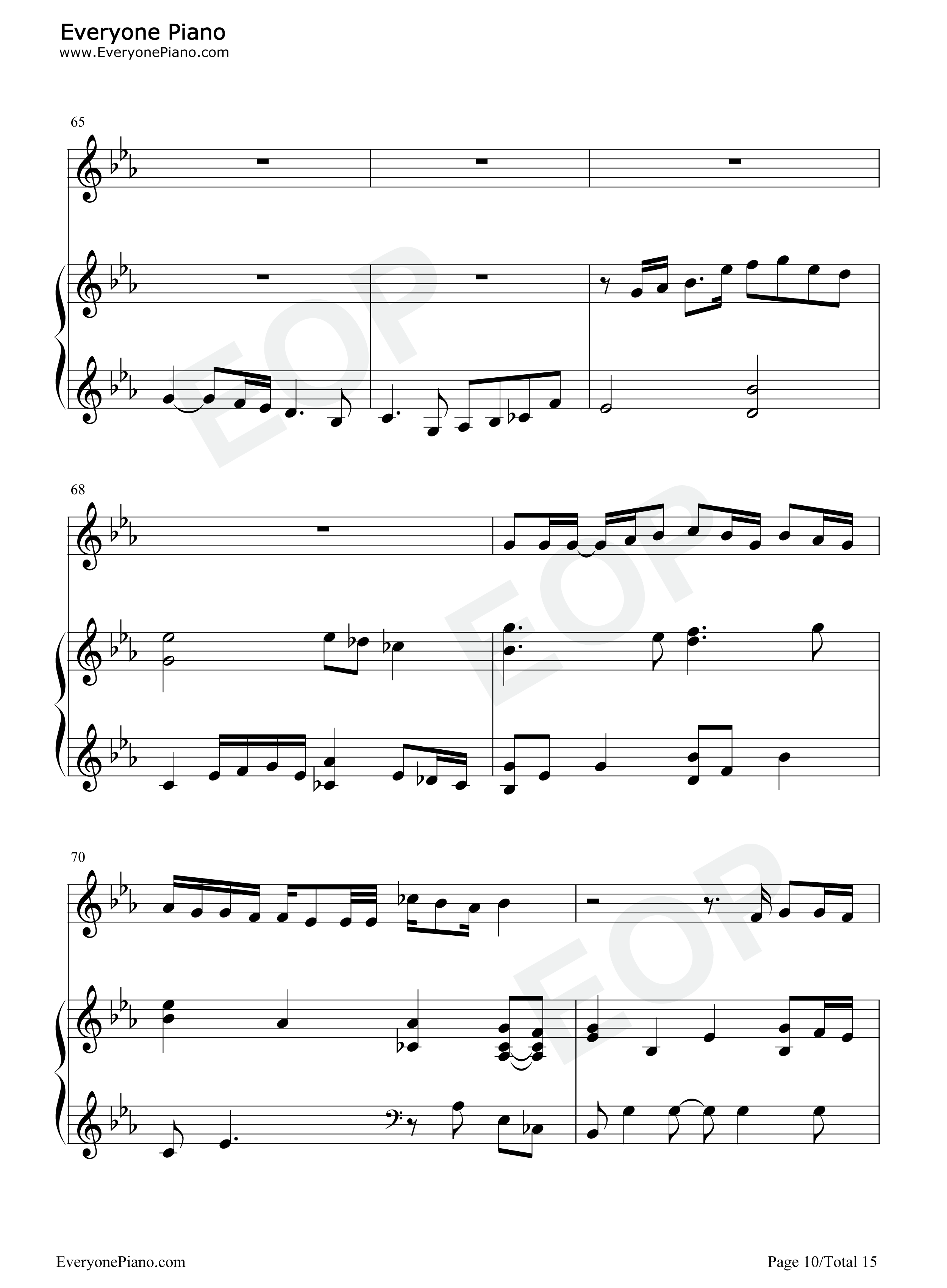 One_Last_Time钢琴谱_Christopher_Jackson