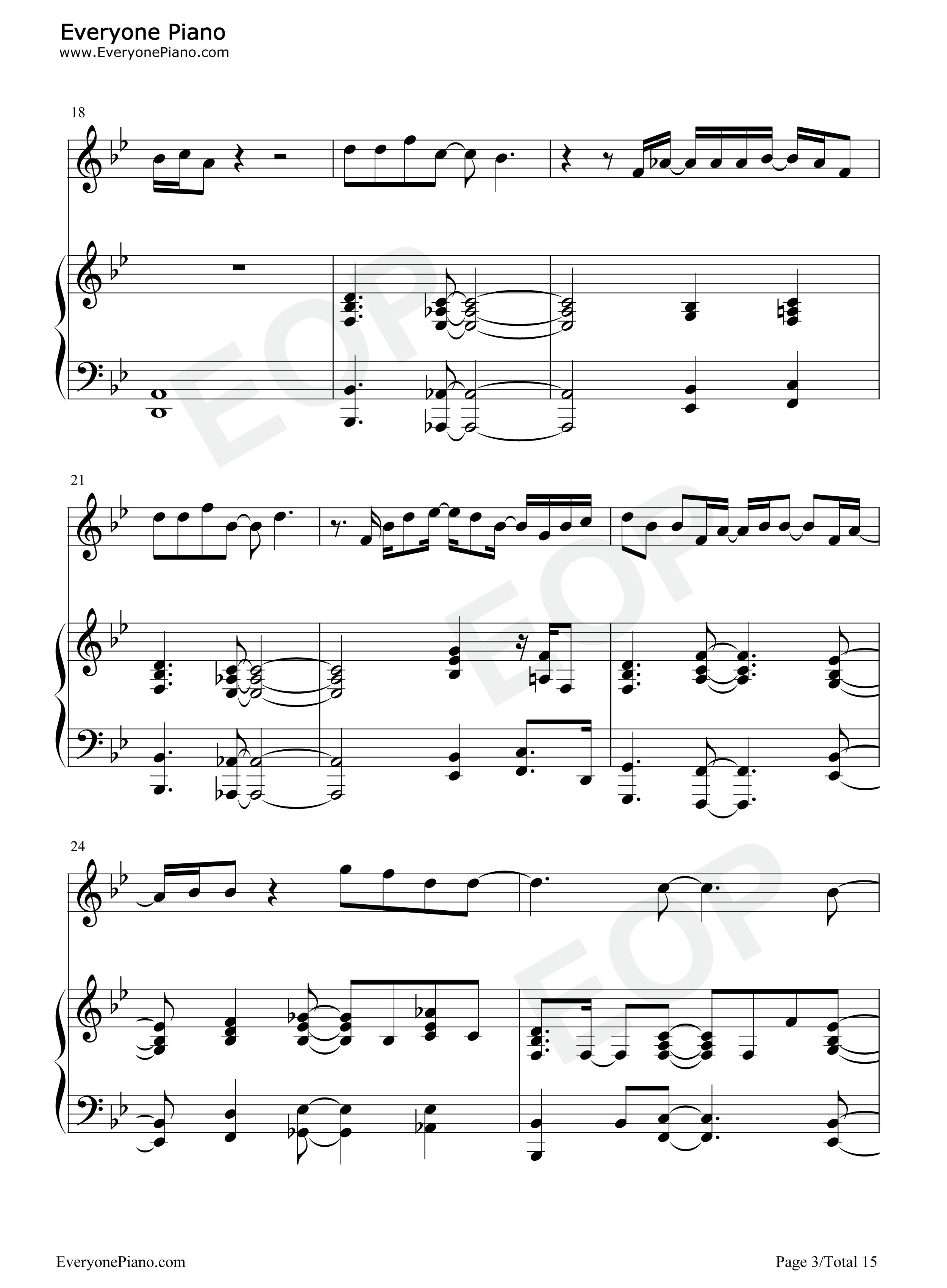 One_Last_Time钢琴谱_Christopher_Jackson