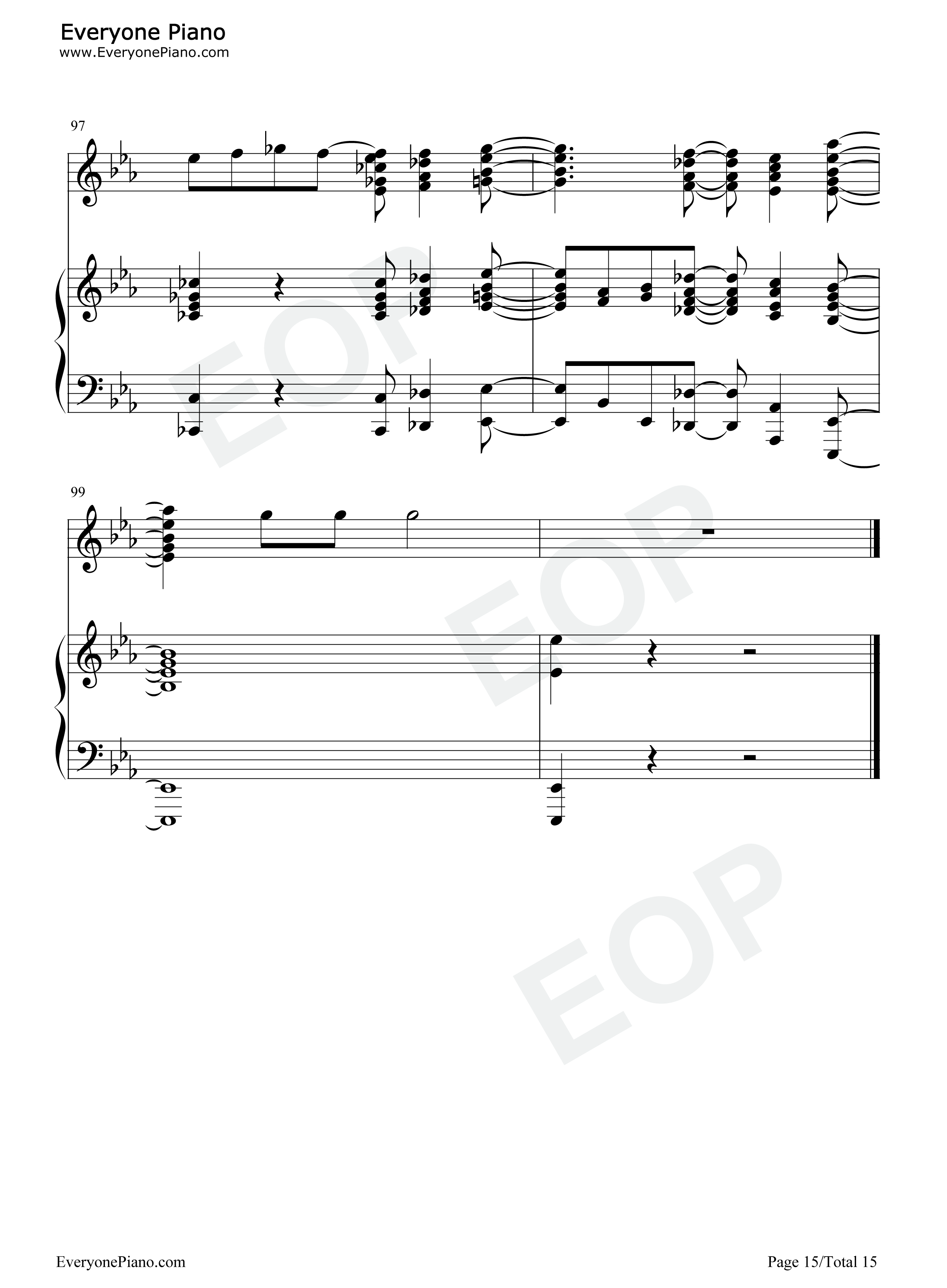 One_Last_Time钢琴谱_Christopher_Jackson