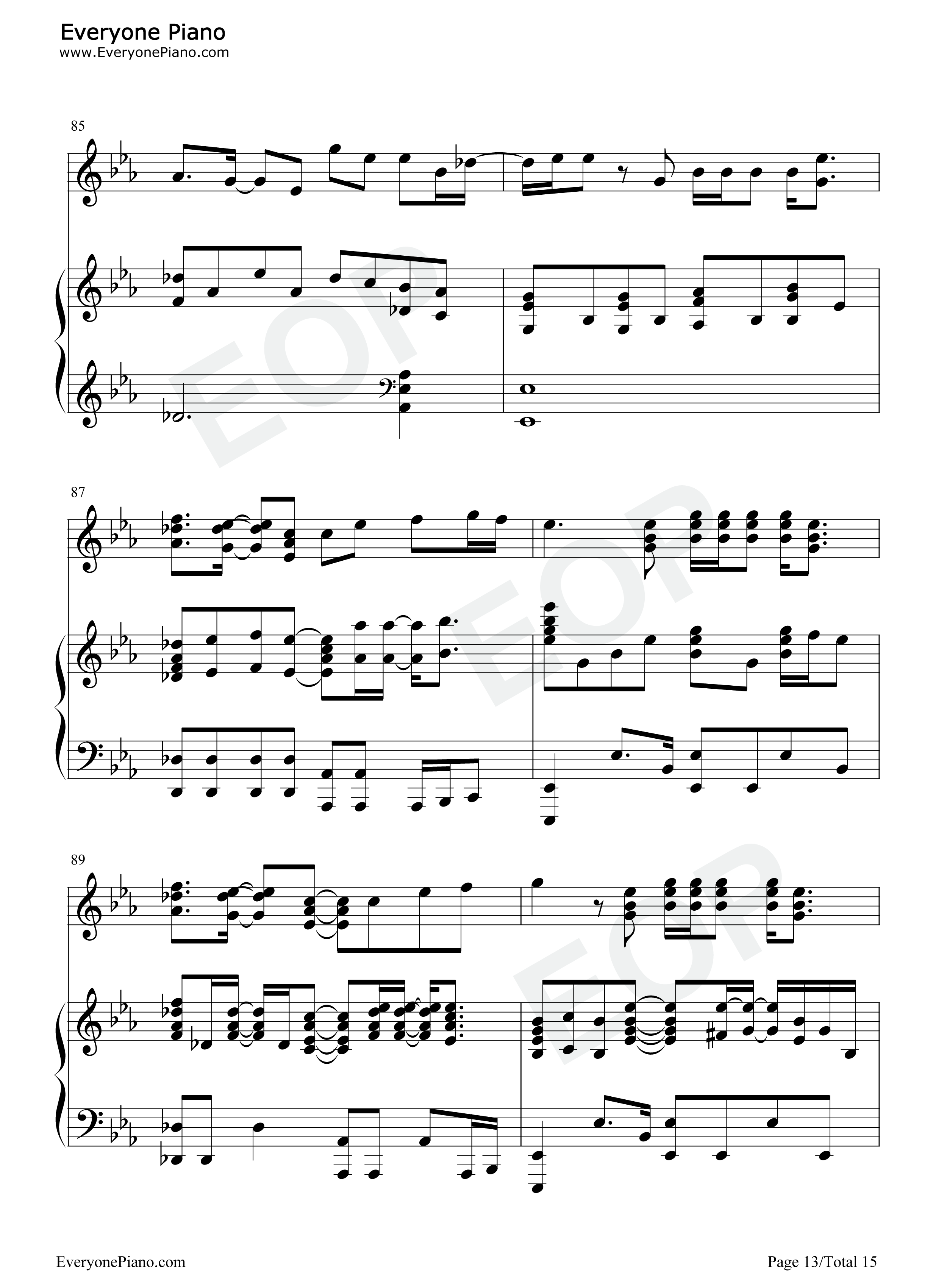 One_Last_Time钢琴谱_Christopher_Jackson