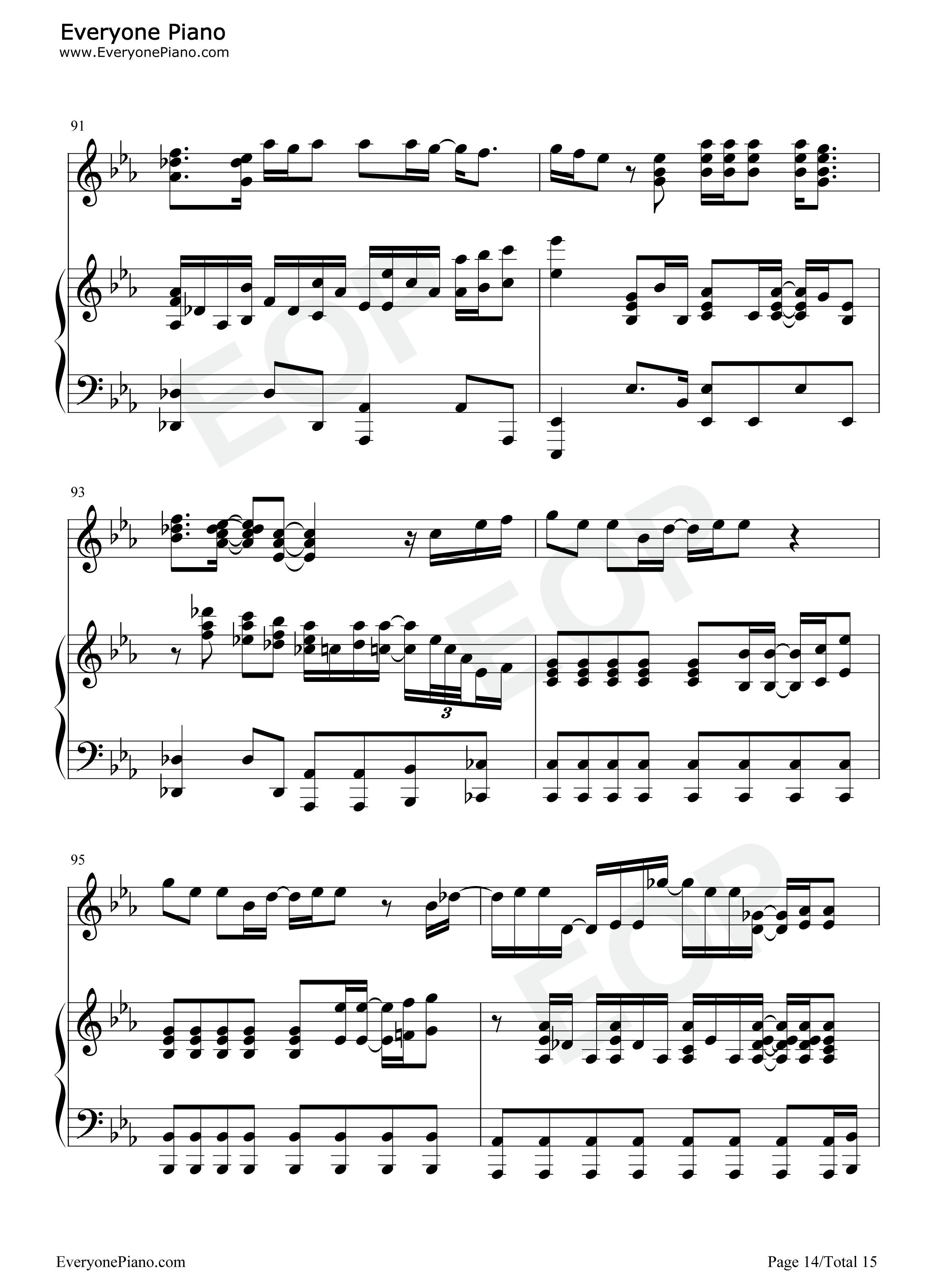 One_Last_Time钢琴谱_Christopher_Jackson