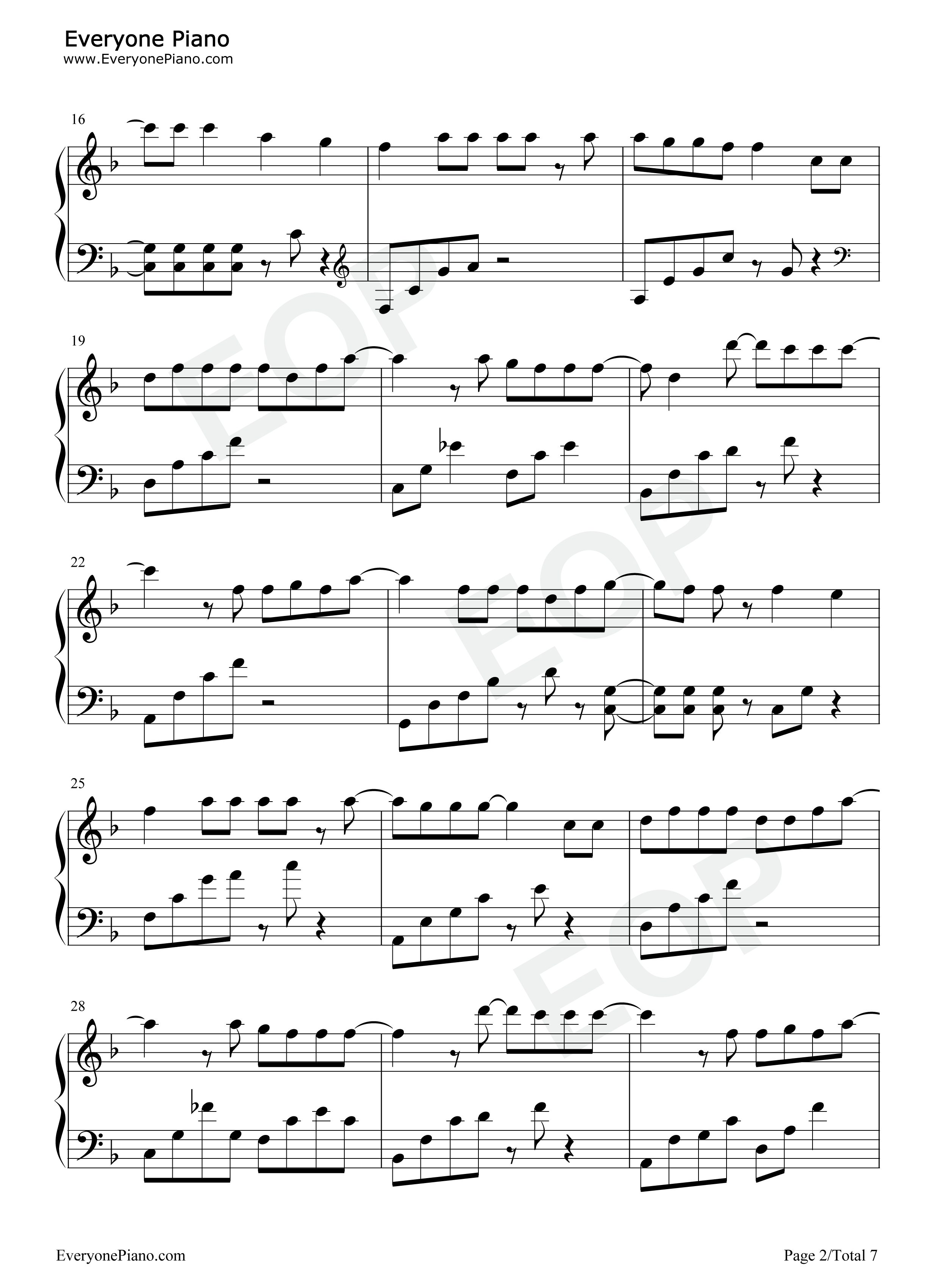 简单的幸福钢琴谱_罗聪