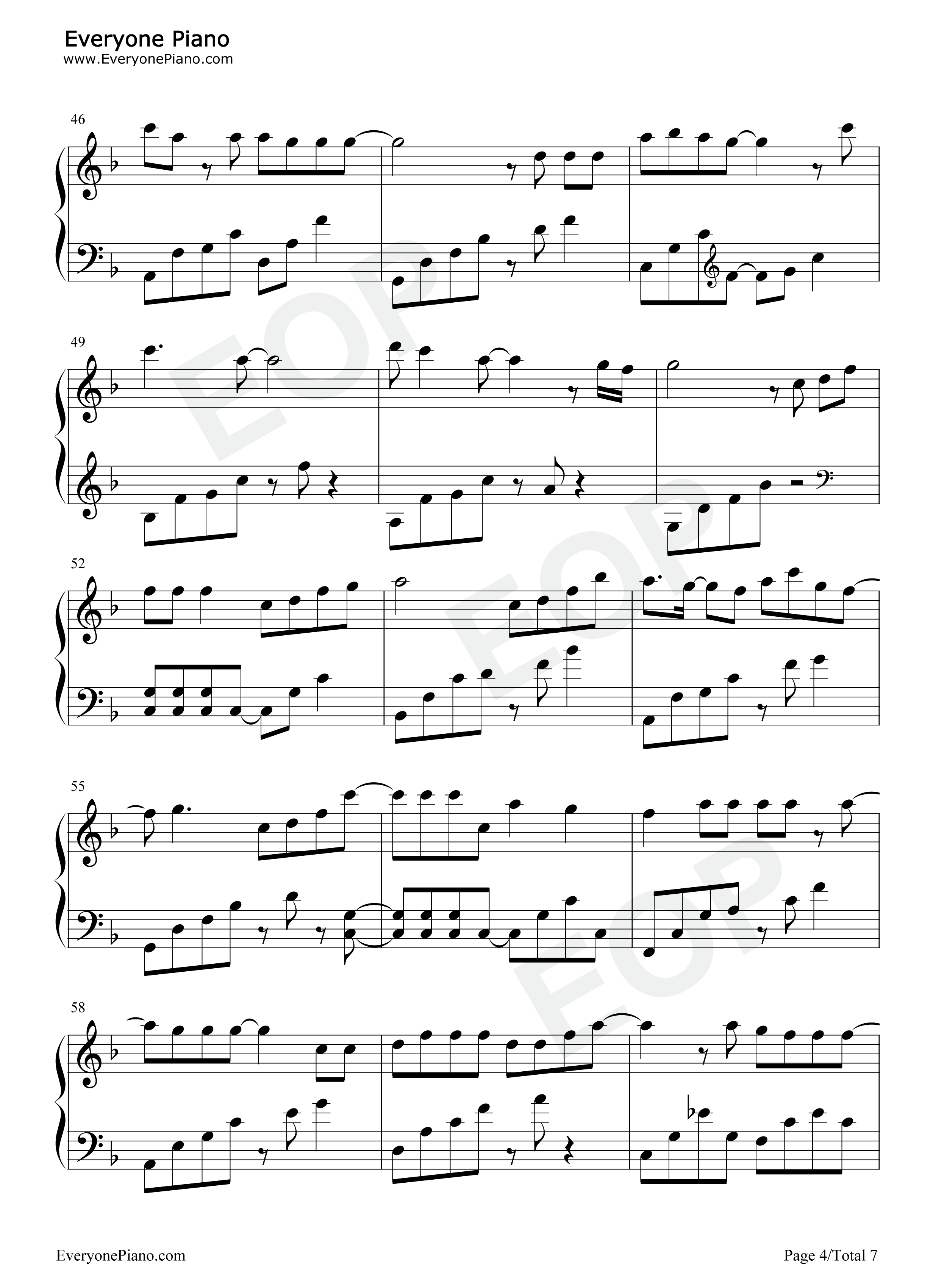 简单的幸福钢琴谱_罗聪