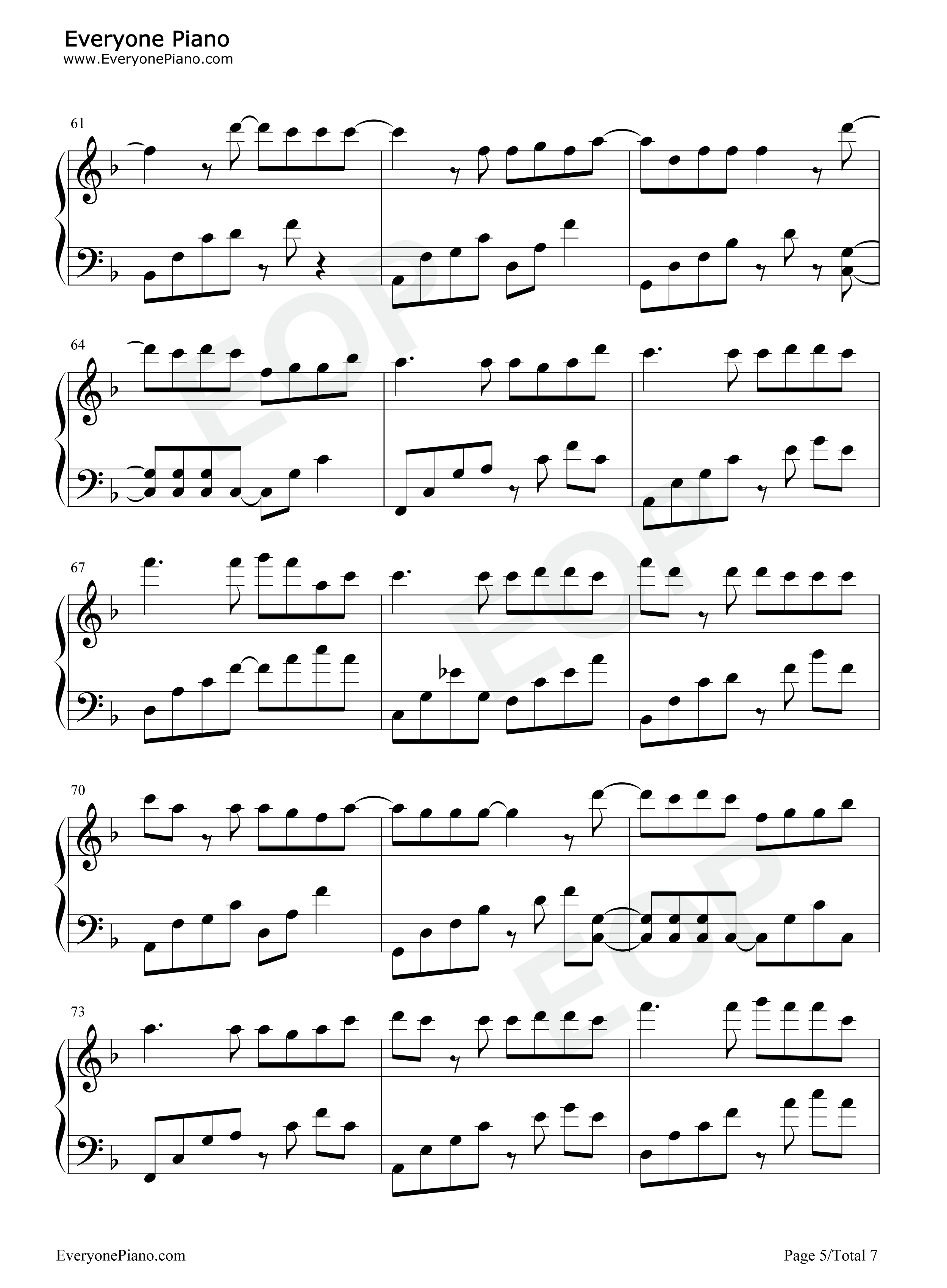 简单的幸福钢琴谱_罗聪