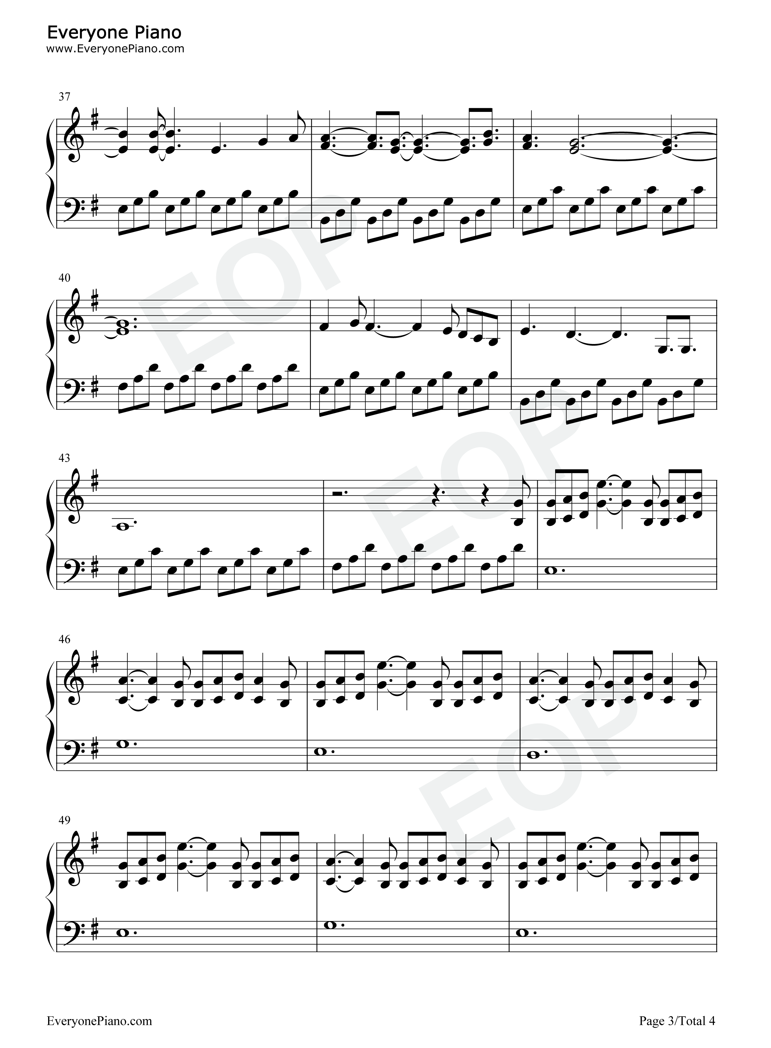 Lo_Vas_A_Olvidar钢琴谱_Billie_Eilish_Rosalía