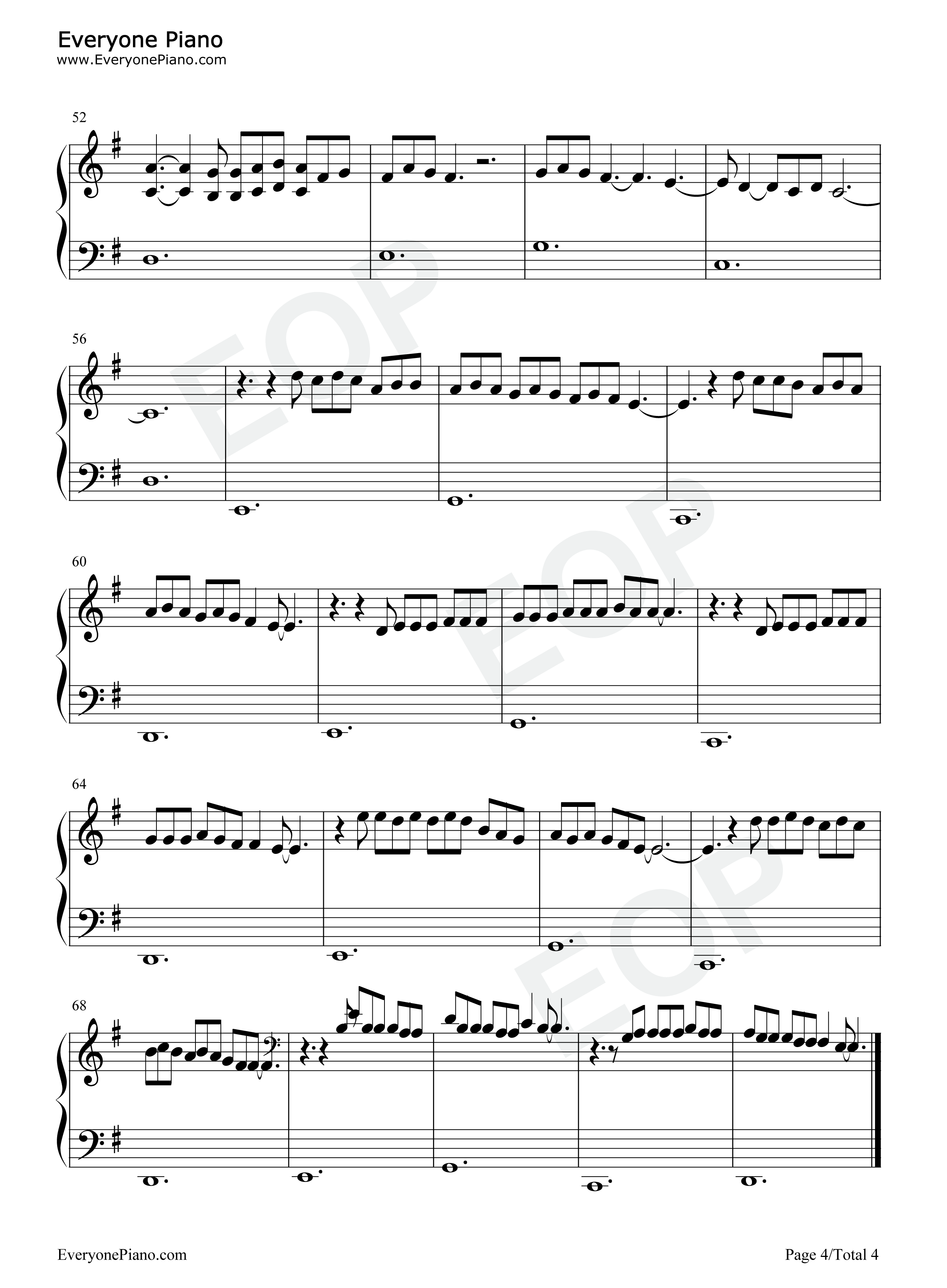 Lo_Vas_A_Olvidar钢琴谱_Billie_Eilish_Rosalía