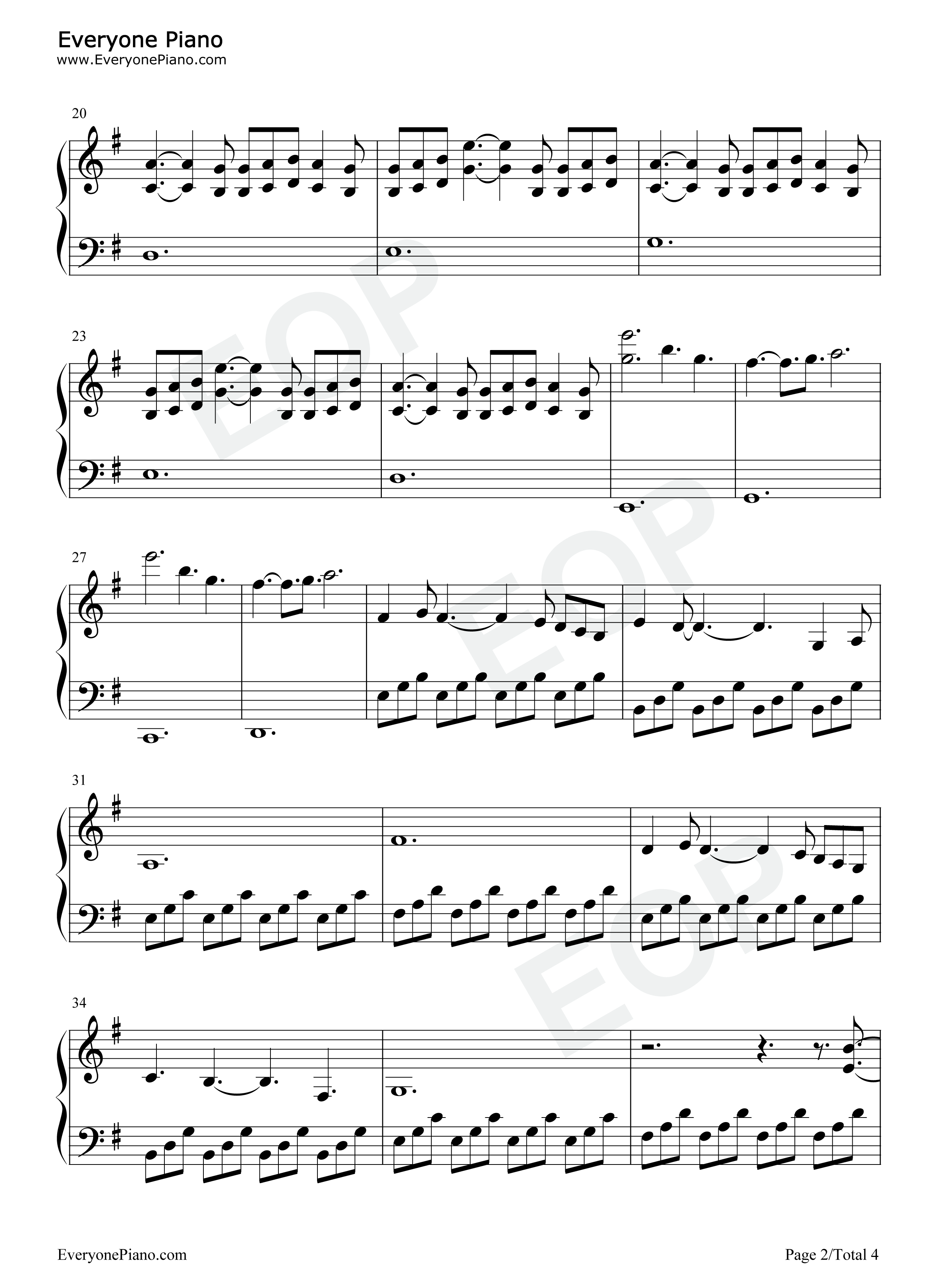 Lo_Vas_A_Olvidar钢琴谱_Billie_Eilish_Rosalía