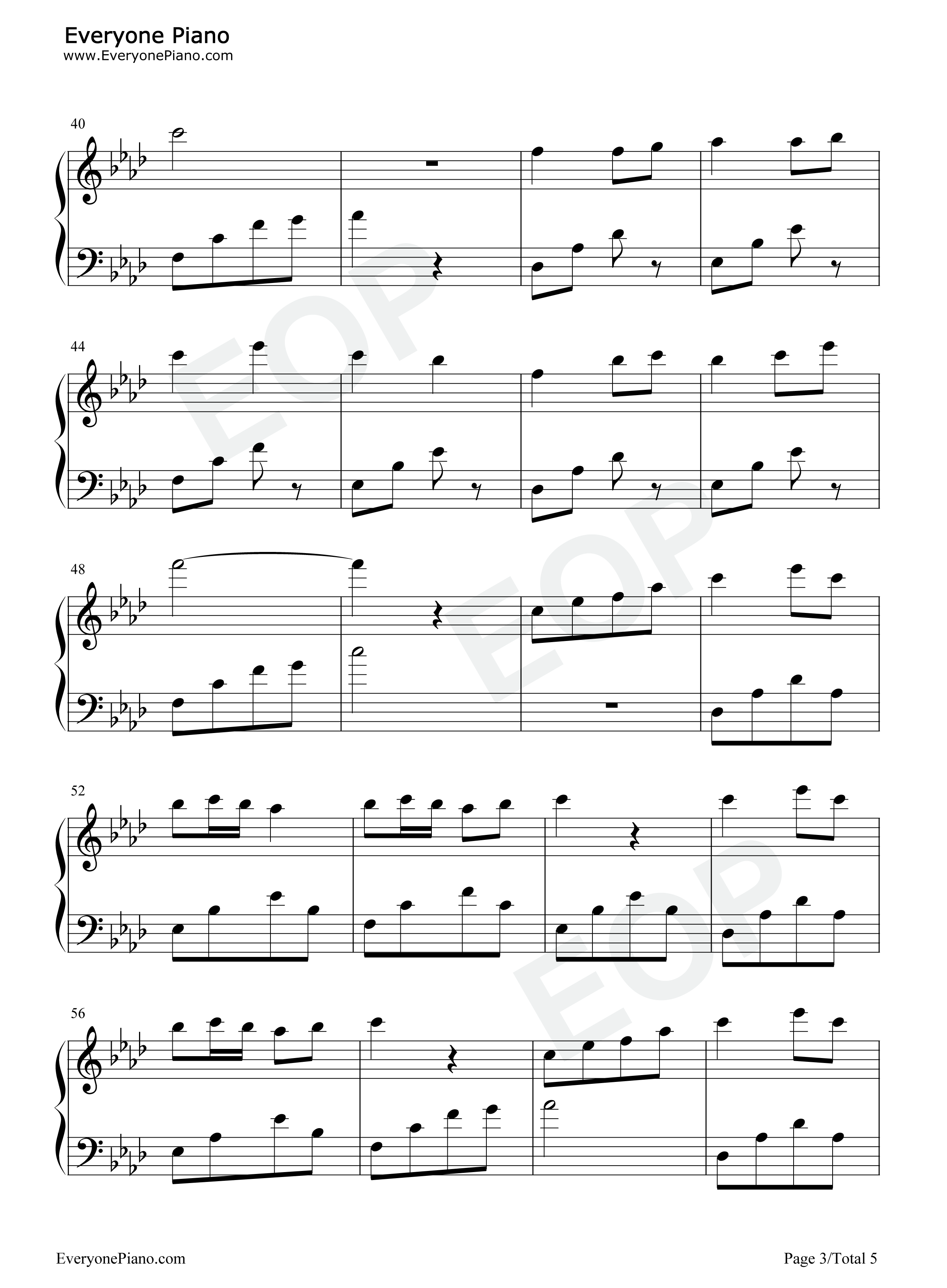 千秋令钢琴谱_银临_KBshinya