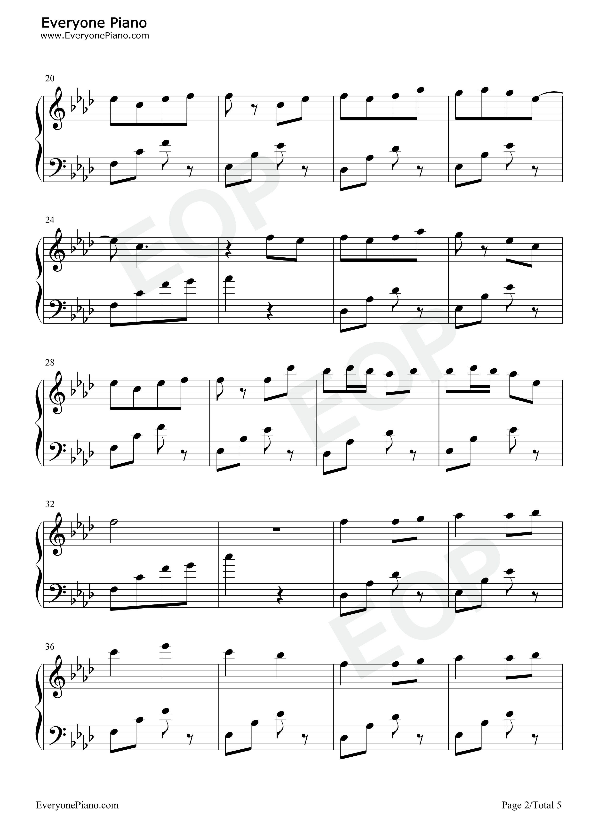 千秋令钢琴谱_银临_KBshinya