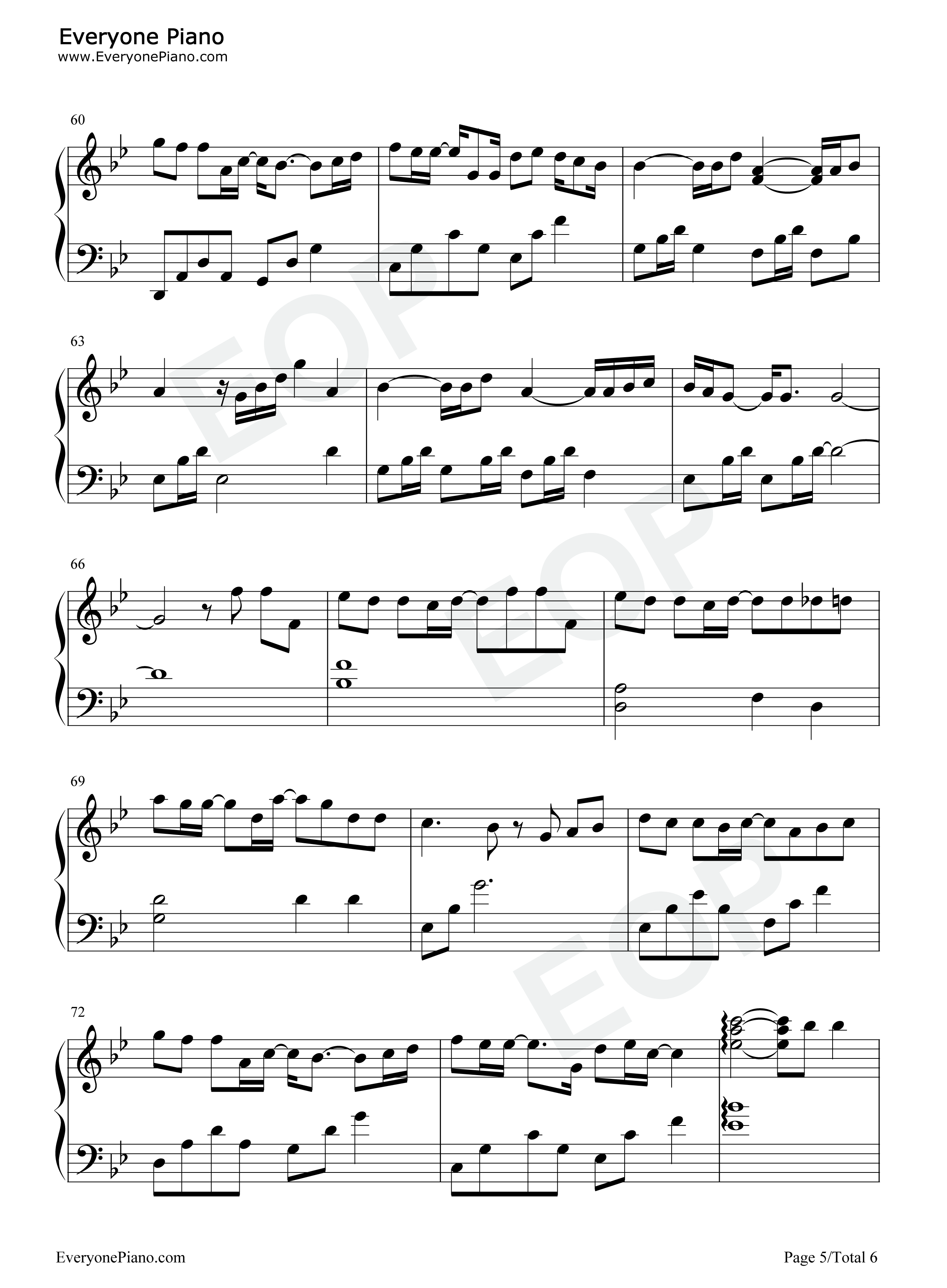 刻在我心底的名字钢琴谱_陈昊森_卢广仲