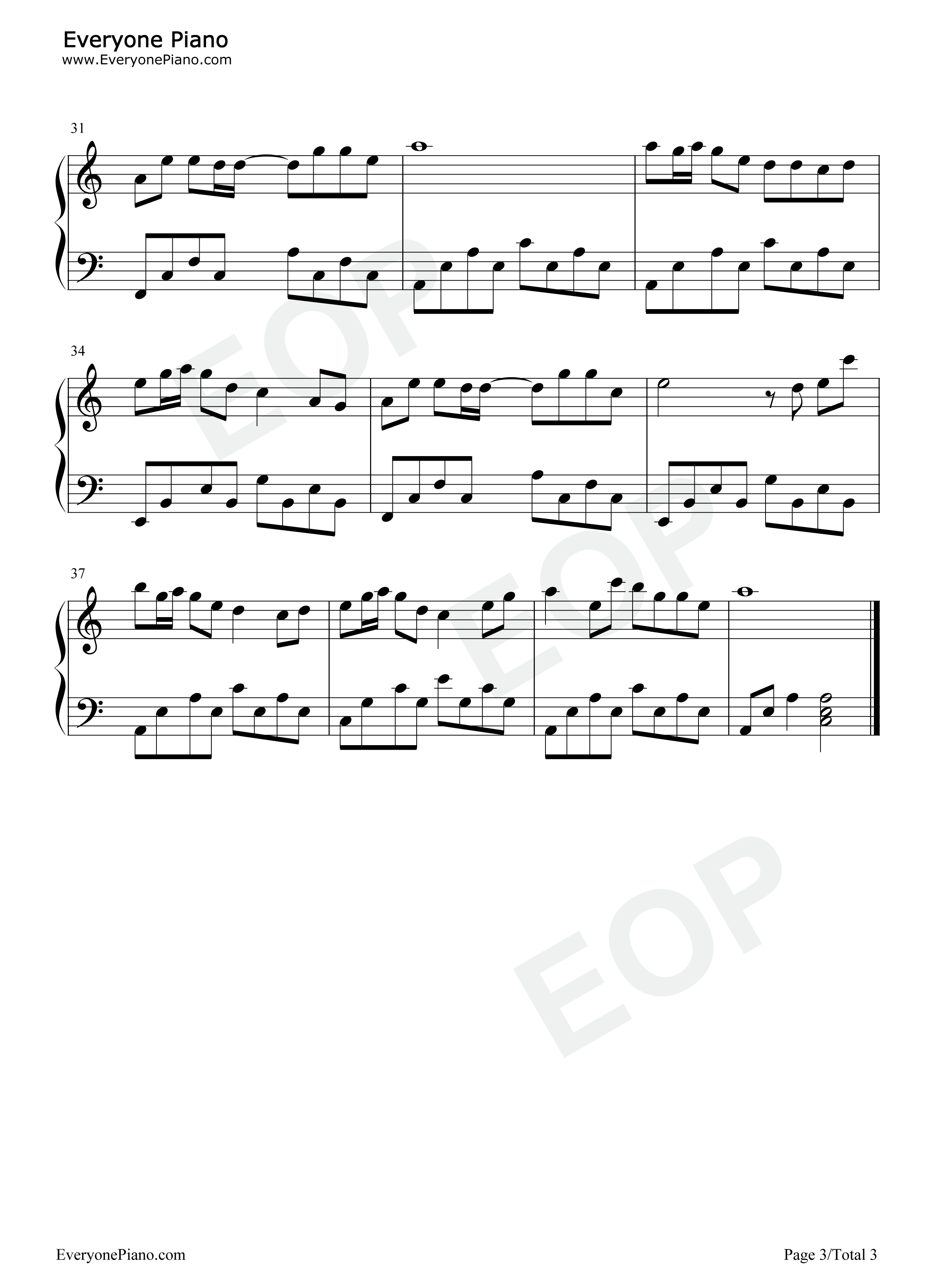 月光酿钢琴谱_以冬_晴愔