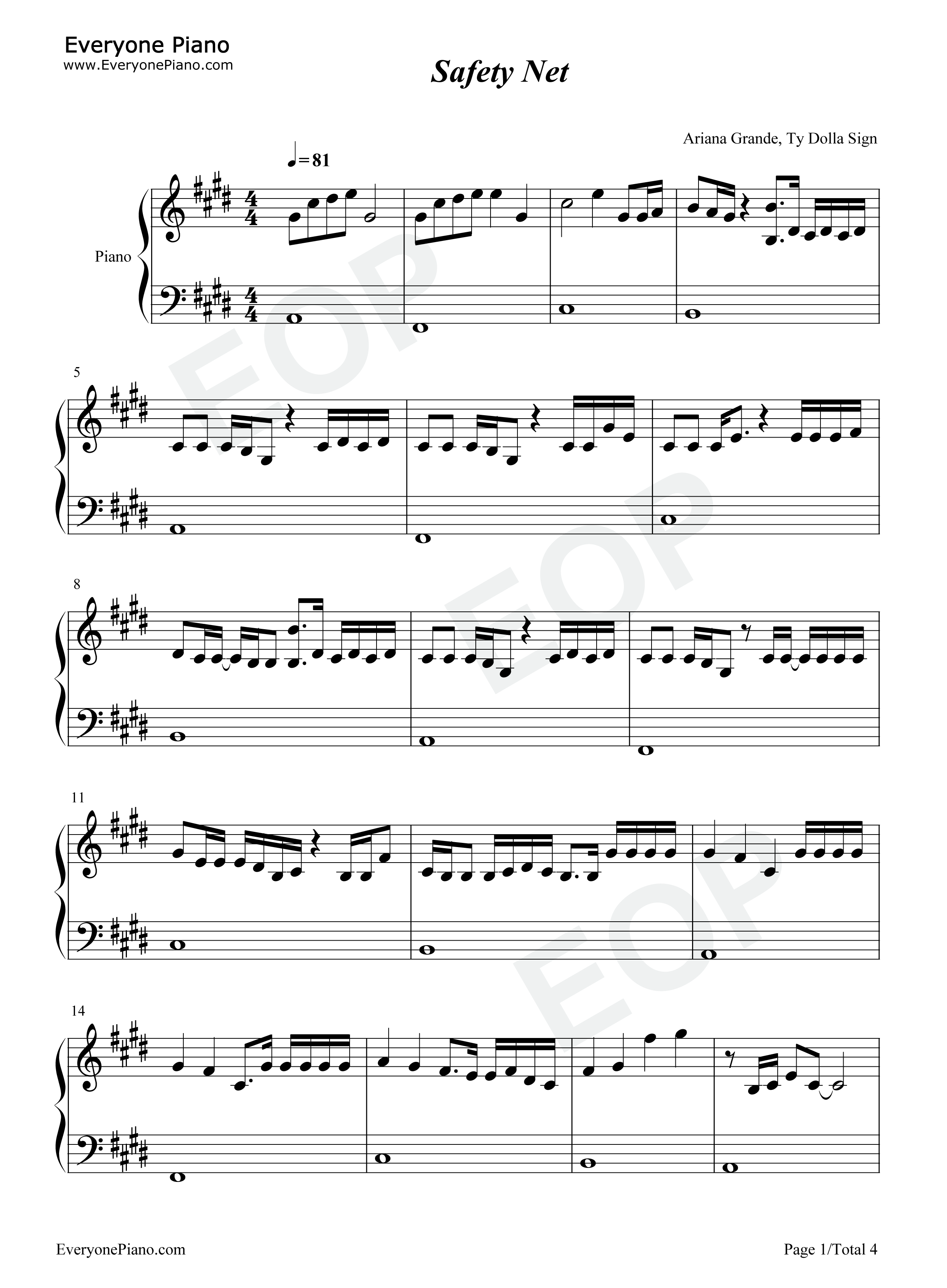 Safety_Net钢琴谱_Ariana_Grande_Ty_Dolla_Sign