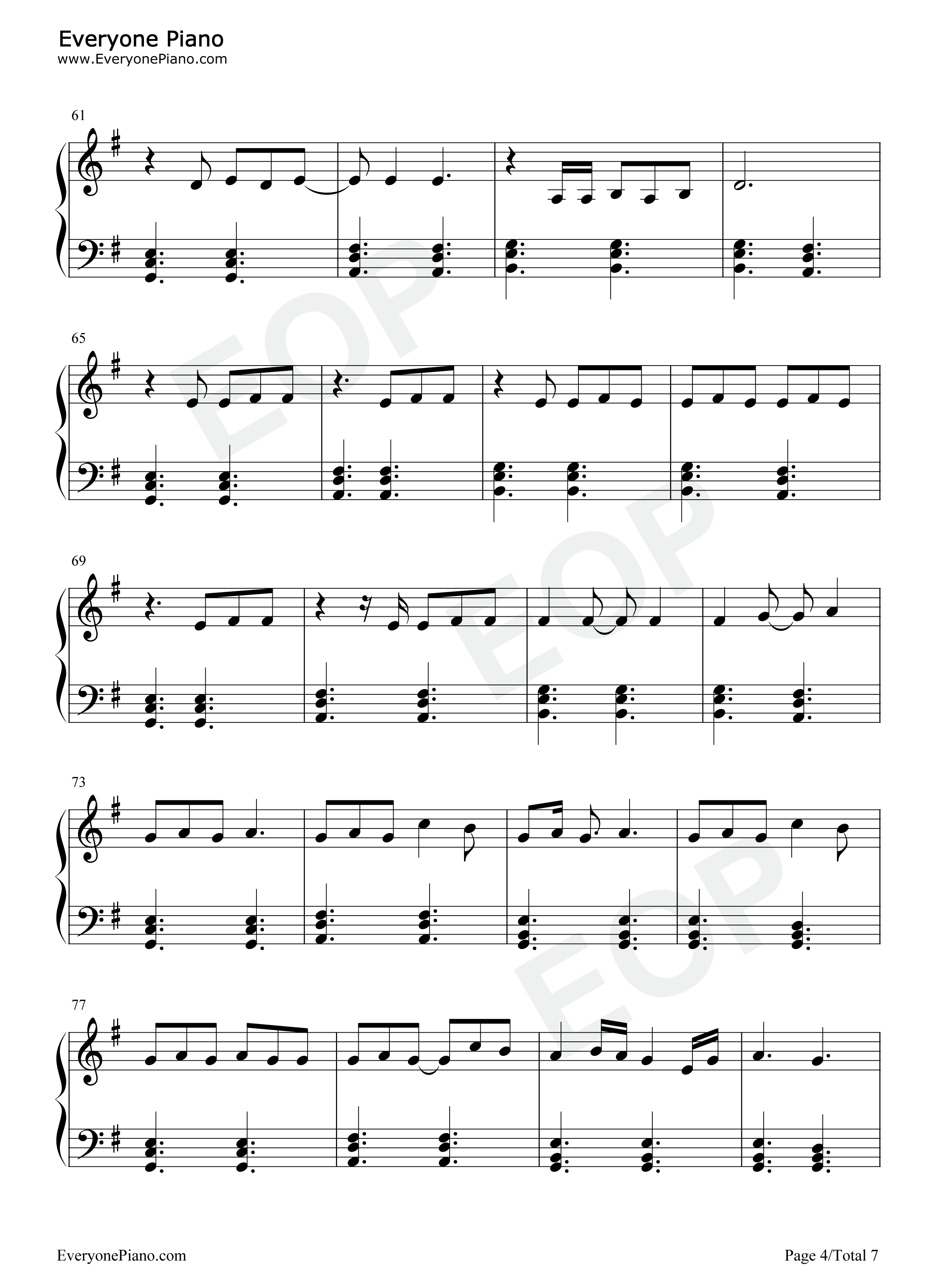 Chemtrails_Over_The_Country_Club钢琴谱_Lana_Del_Rey