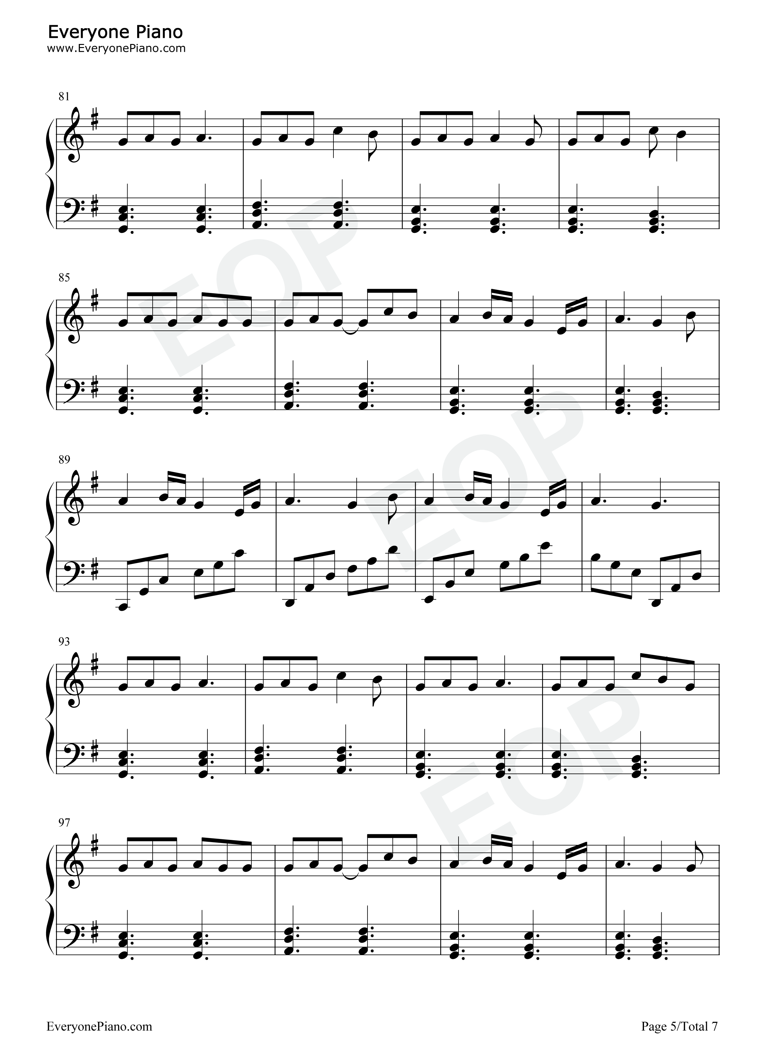 Chemtrails_Over_The_Country_Club钢琴谱_Lana_Del_Rey