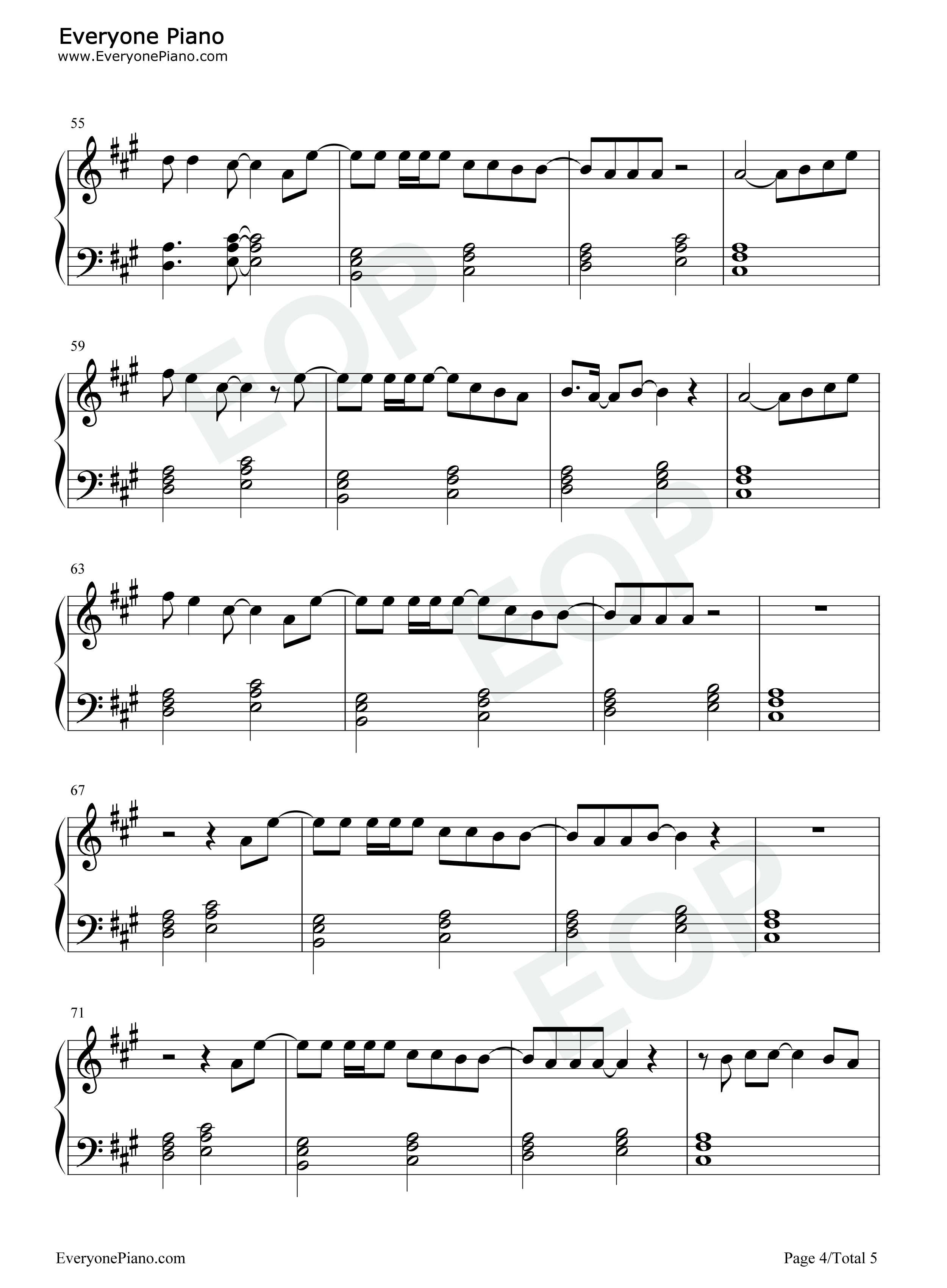 Drown钢琴谱_Martin_Garrix_Clinton_Kane