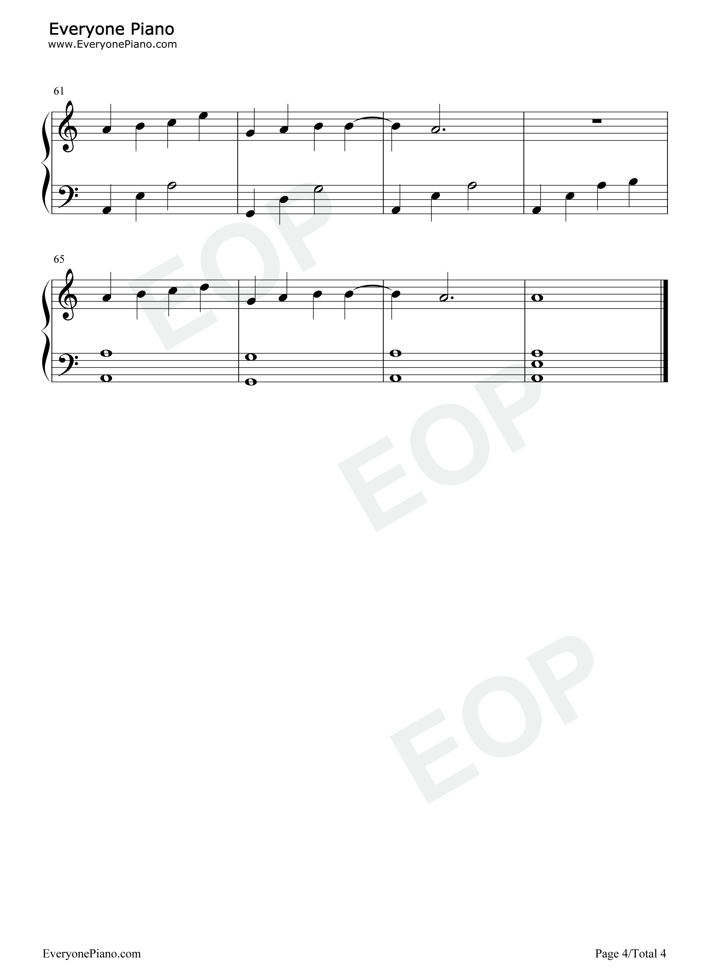 雨幕钢琴谱_许嵩