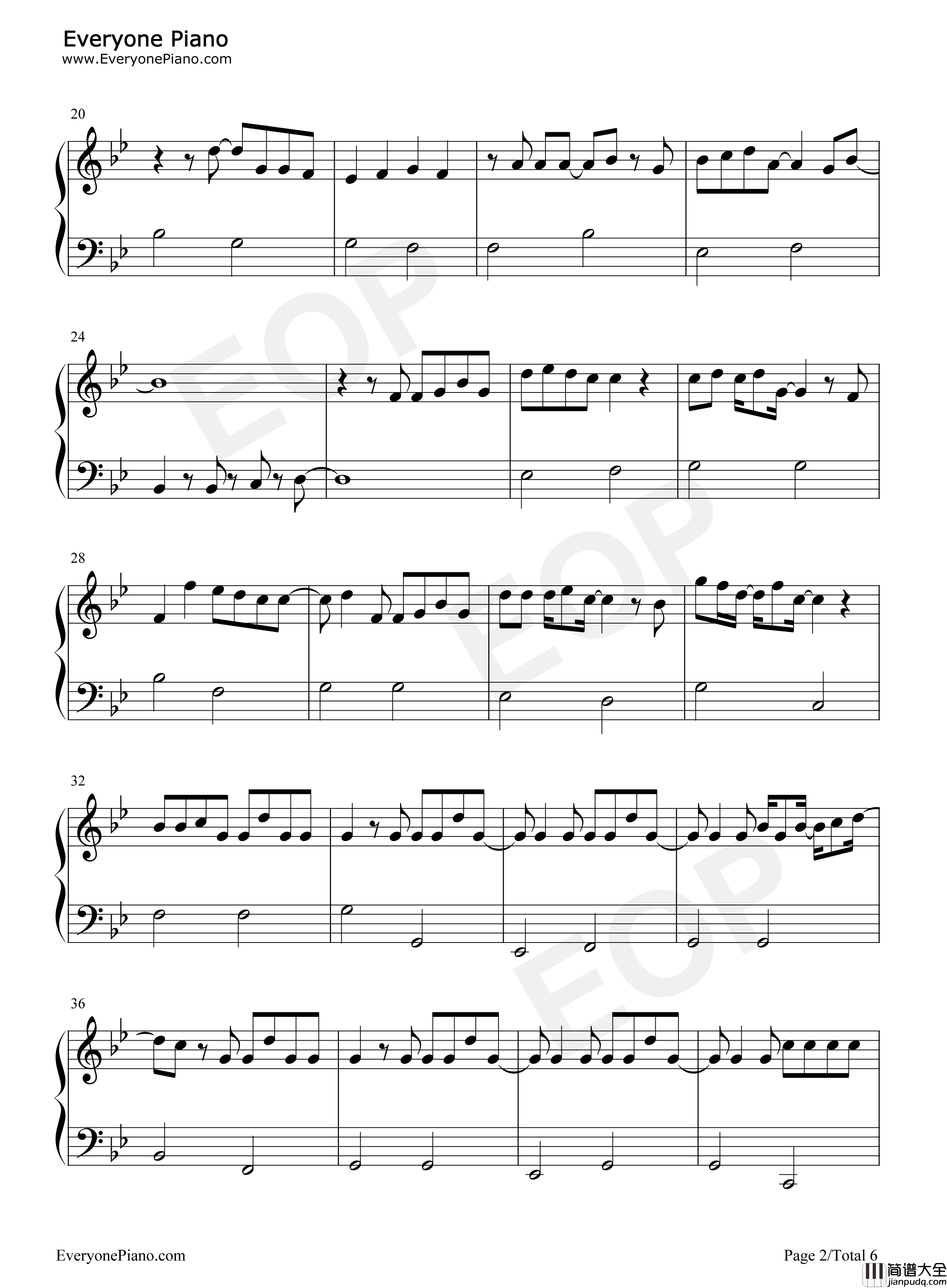 Lalalilala钢琴谱_April