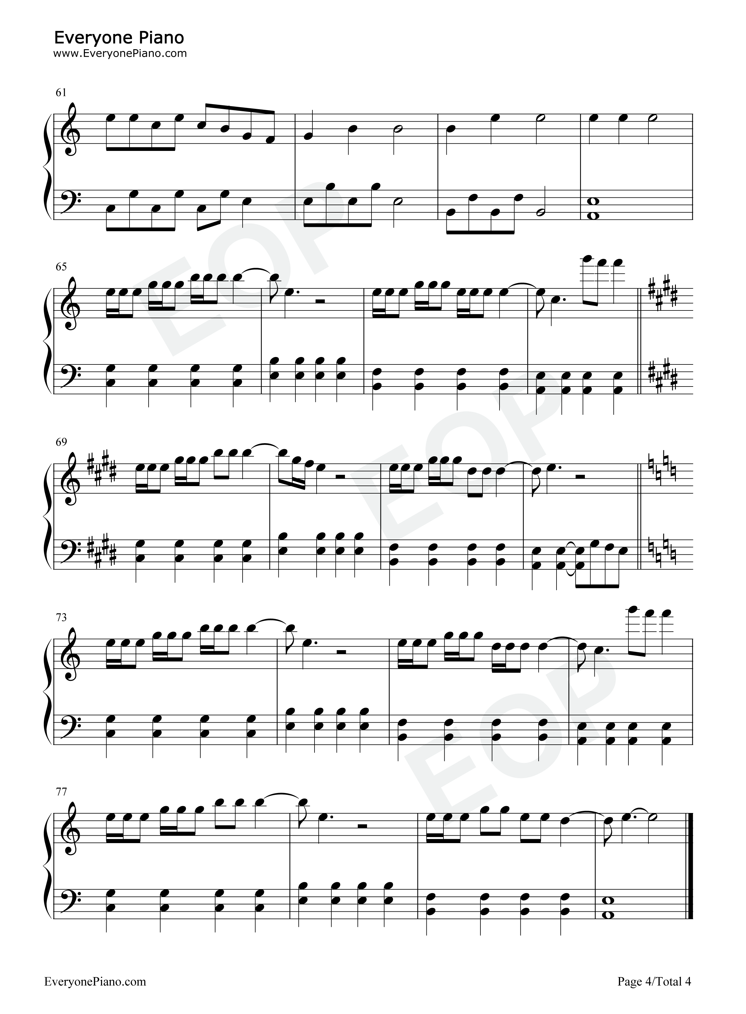 Didnt_I钢琴谱_OneRepublic