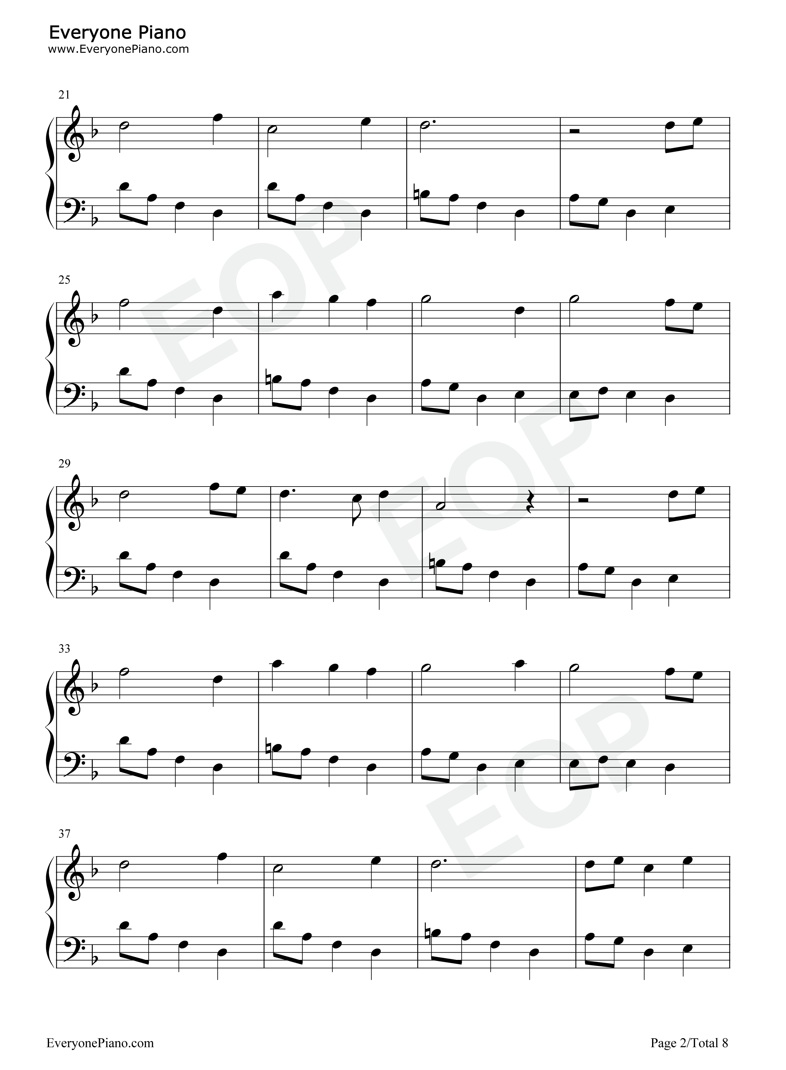 镜心之歌钢琴谱_邵夷贝