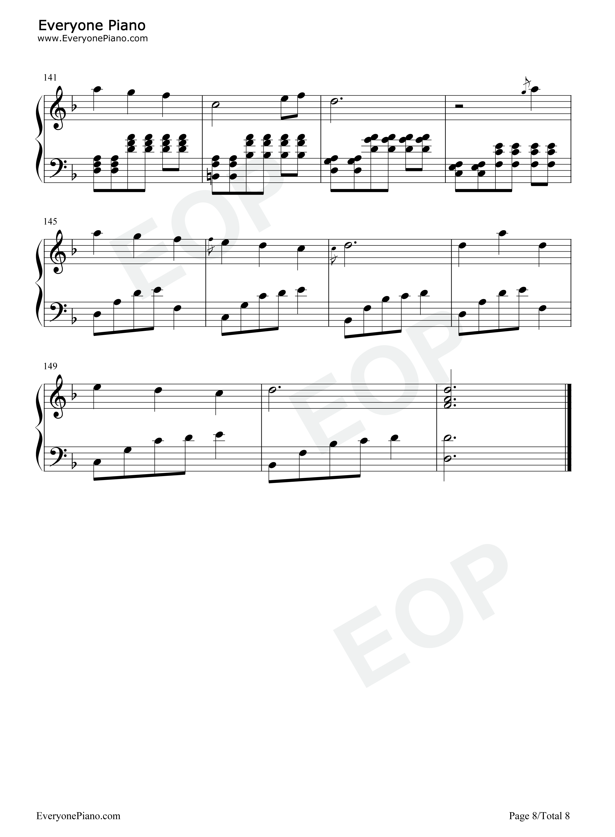 镜心之歌钢琴谱_邵夷贝