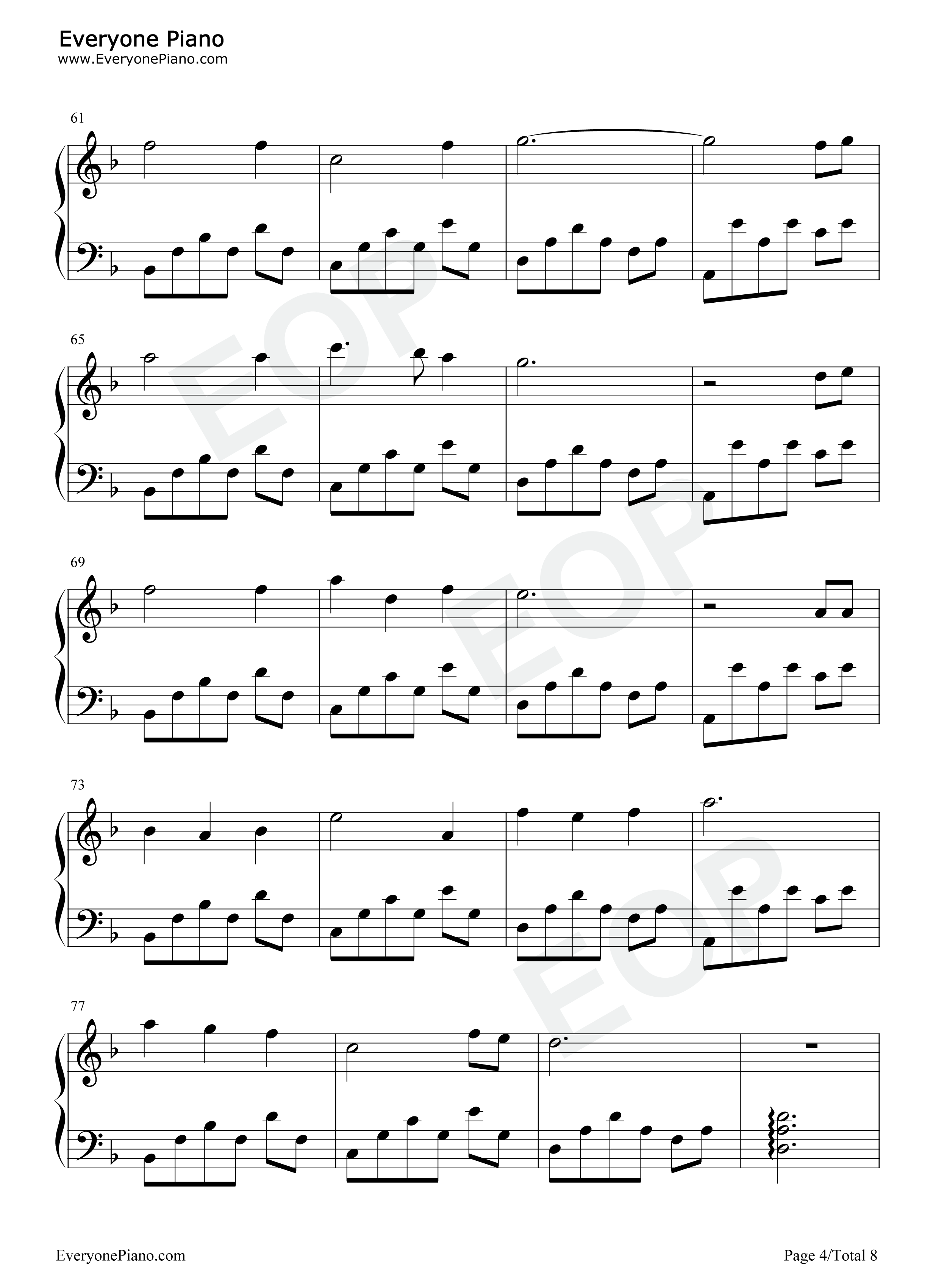 镜心之歌钢琴谱_邵夷贝