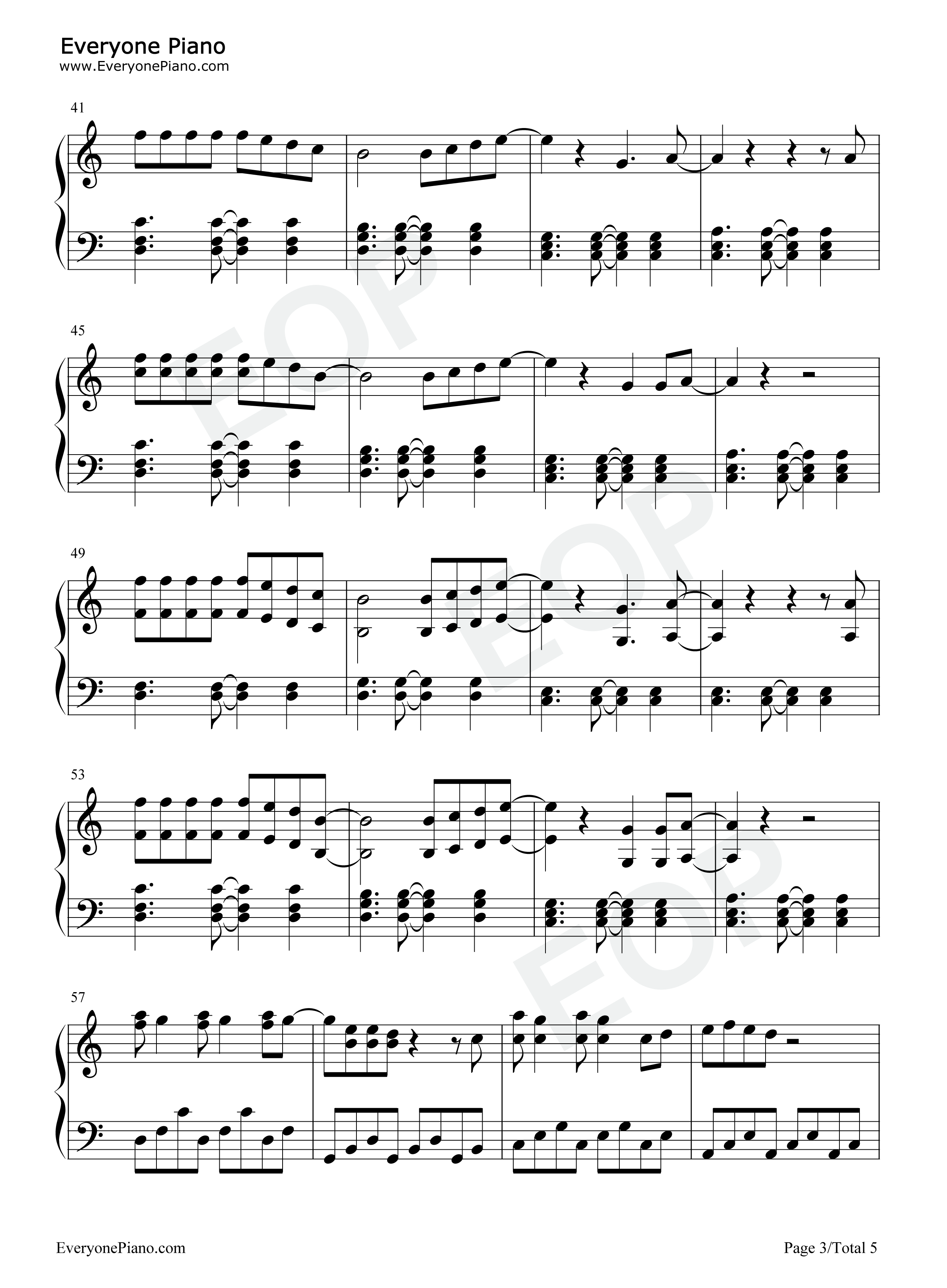 Sofia钢琴谱_Clairo