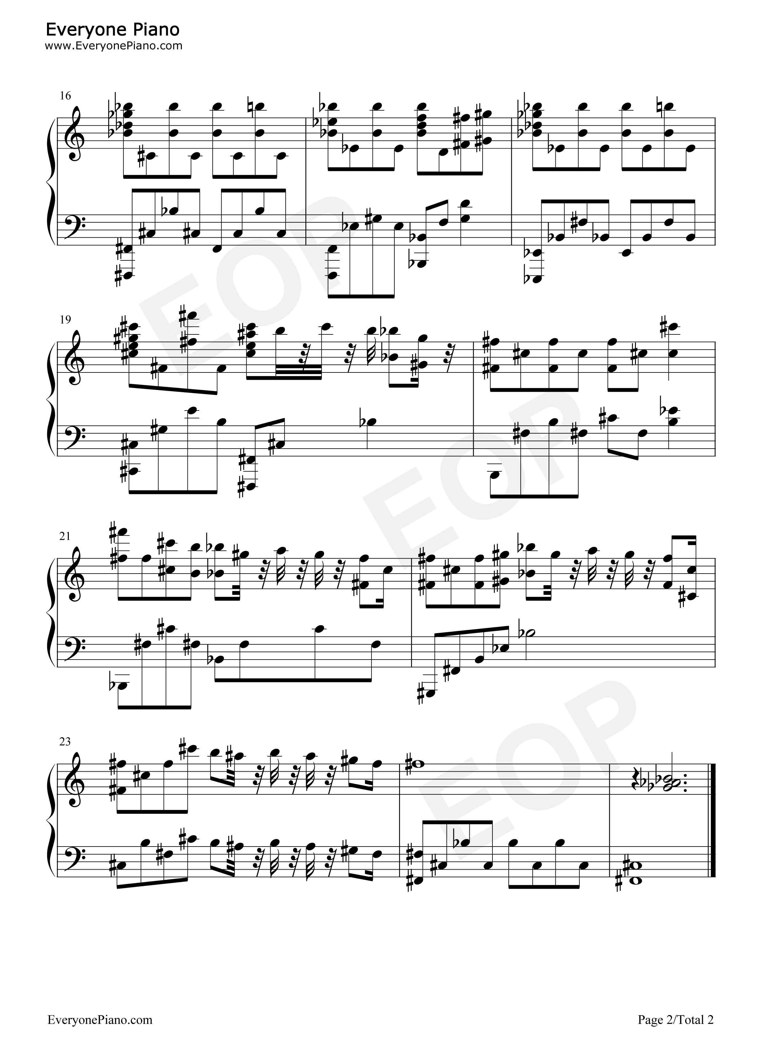 原神龙脊雪山BGM钢琴谱_陈致逸