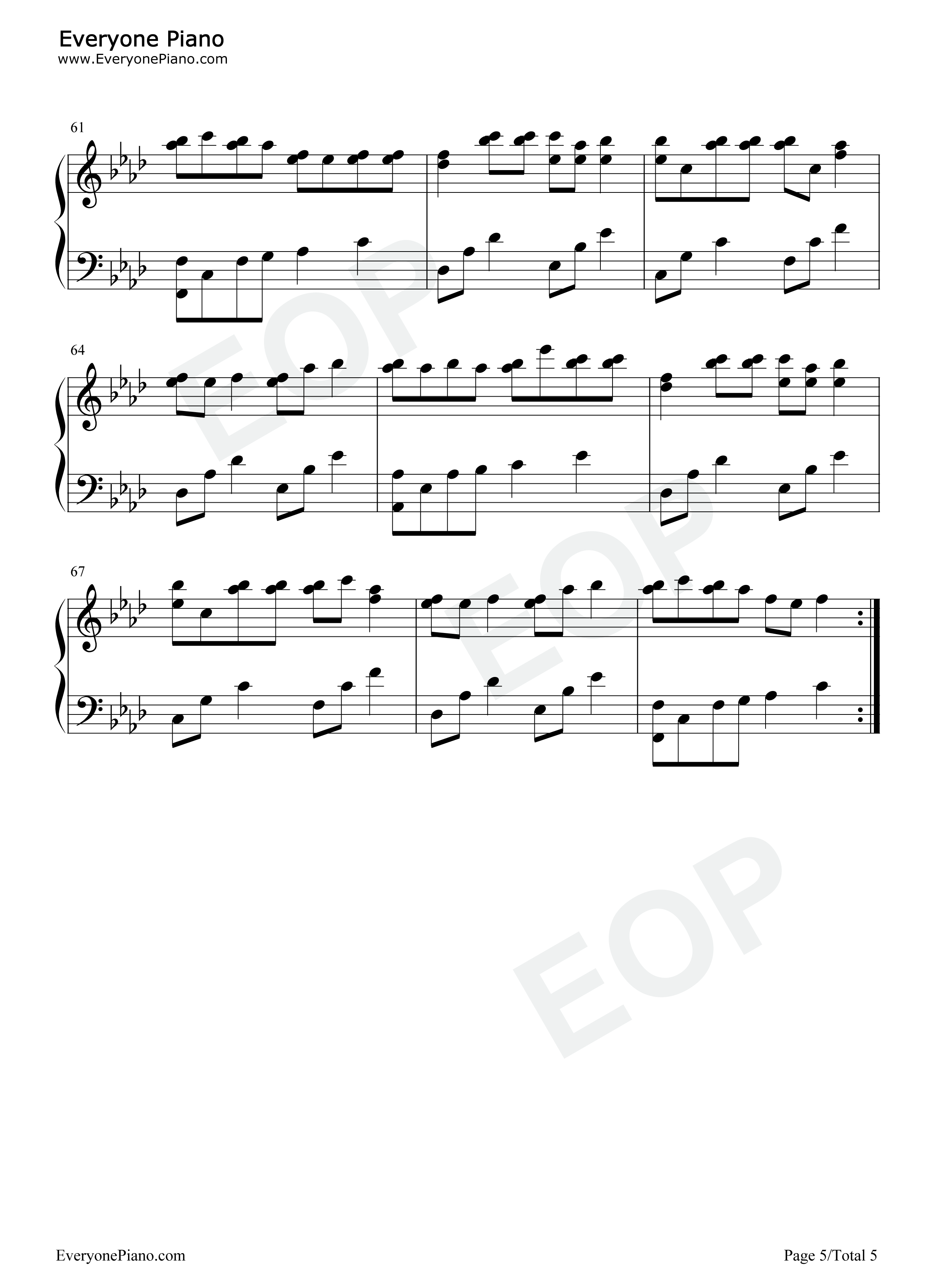 浪子闲话钢琴谱_花僮