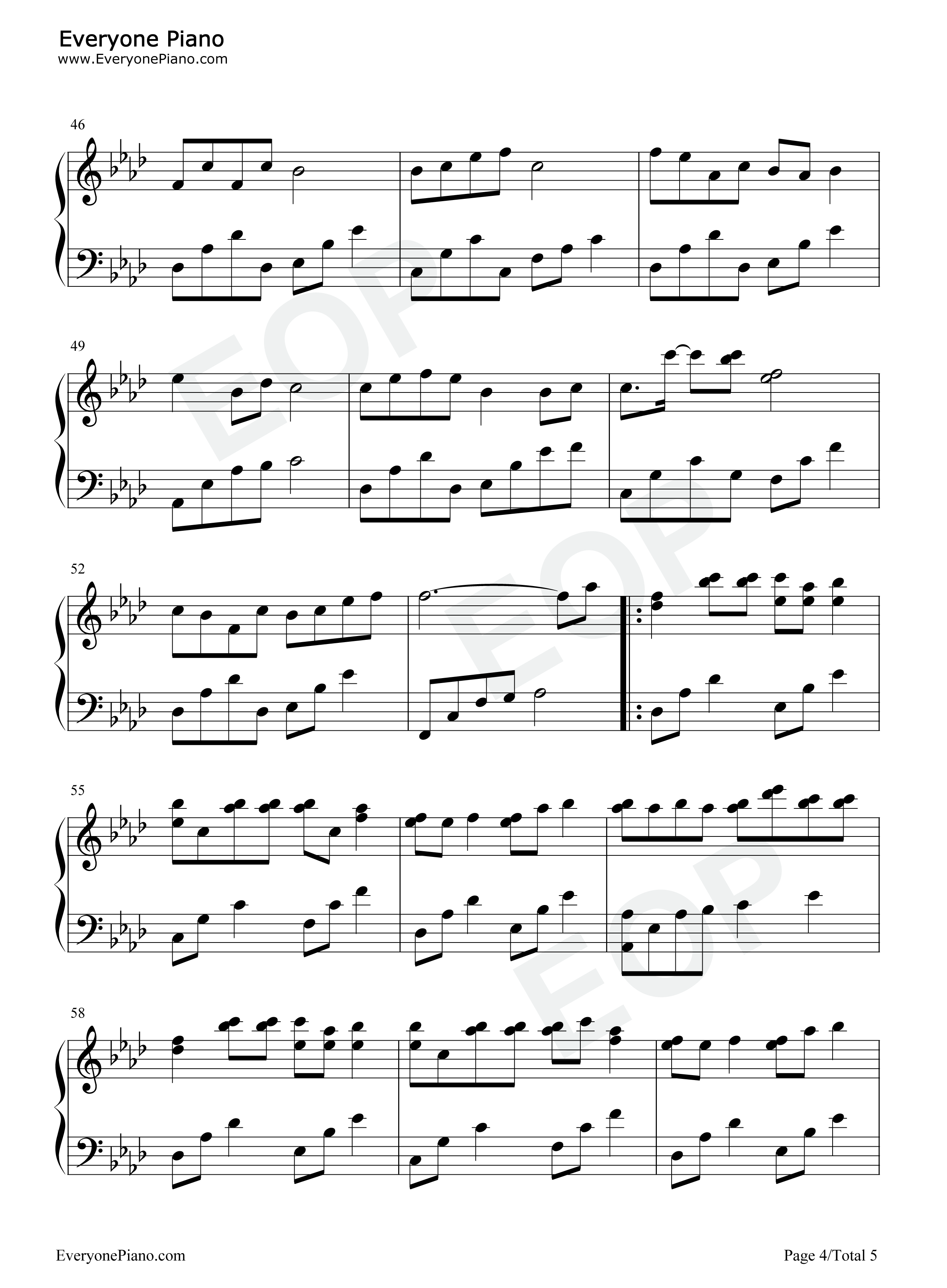 浪子闲话钢琴谱_花僮