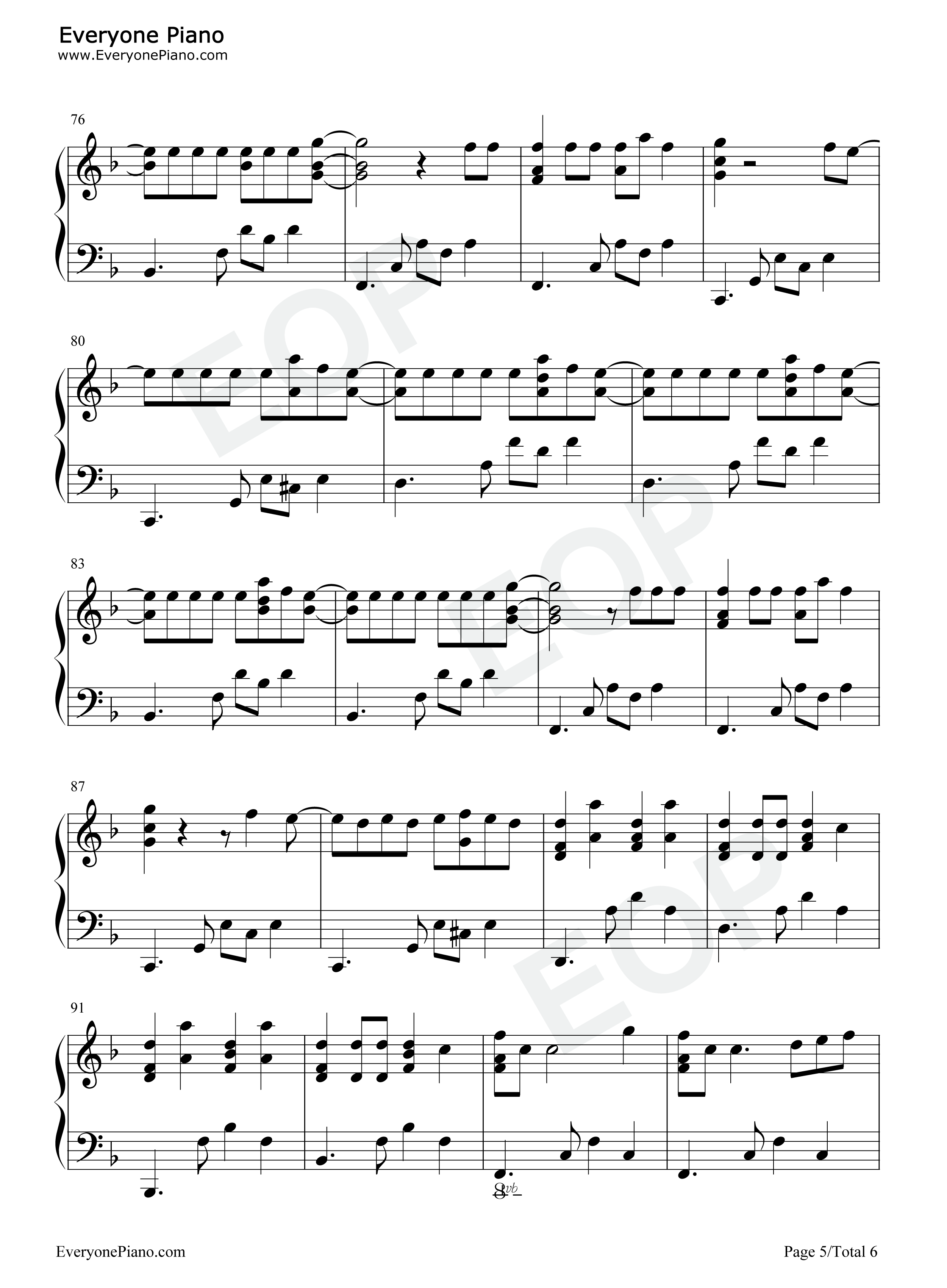 Baila_Conmigo钢琴谱_Selena_Gomez_Rauw_Alejandro