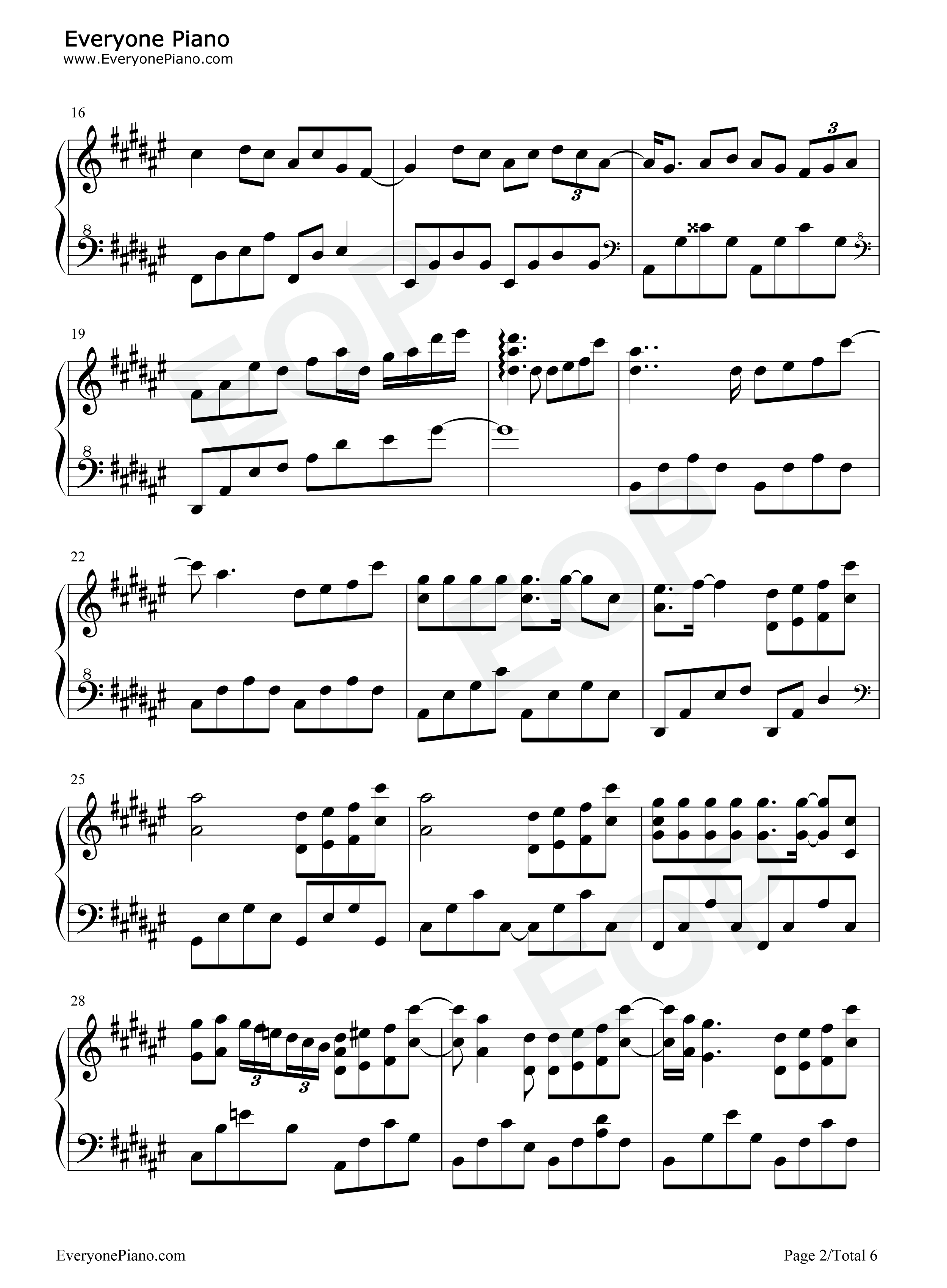 在夜里跳舞钢琴谱_单依纯