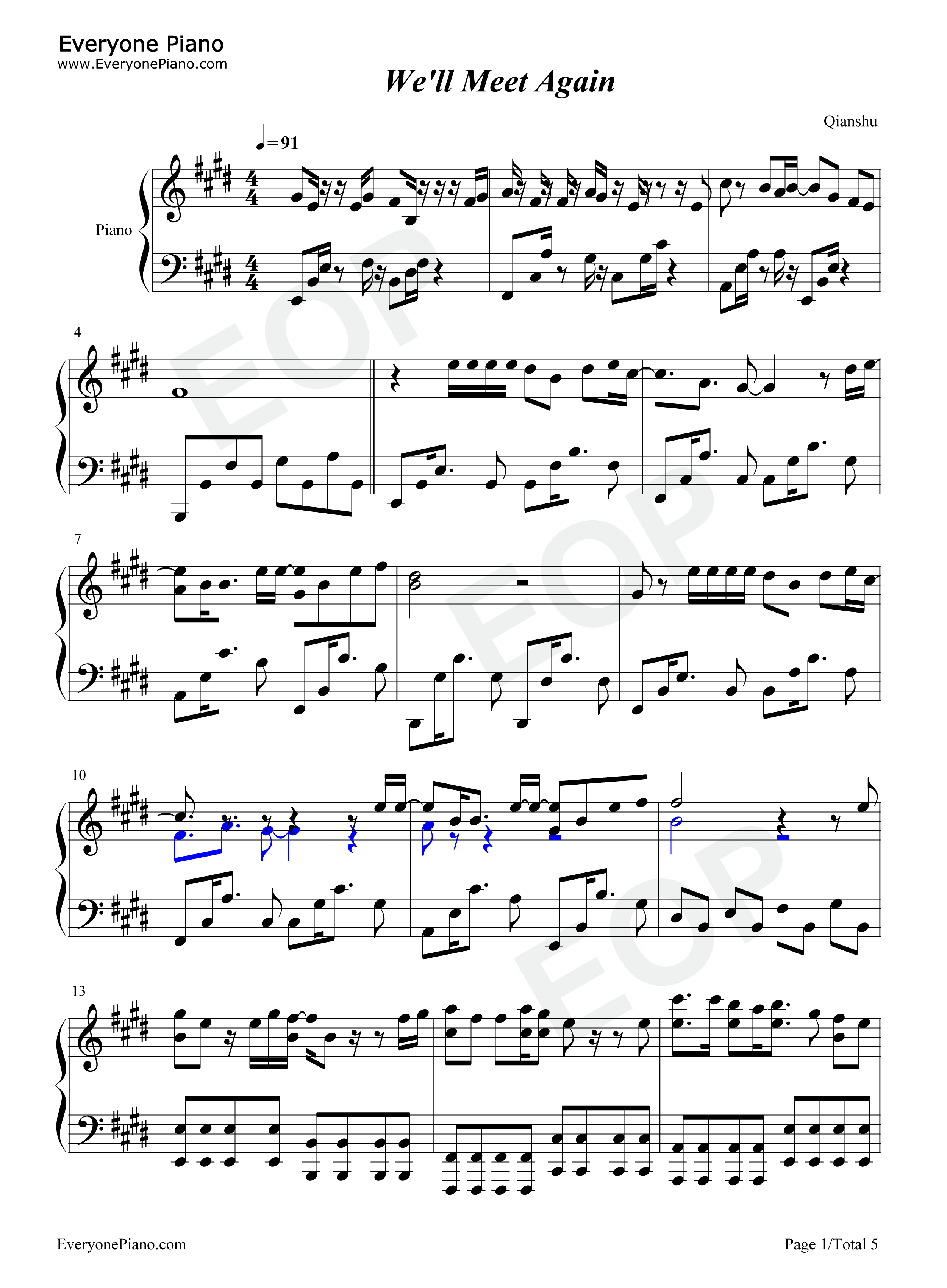 We_Will_Meet_Again钢琴谱_TheFatRat_Laura_Brehm