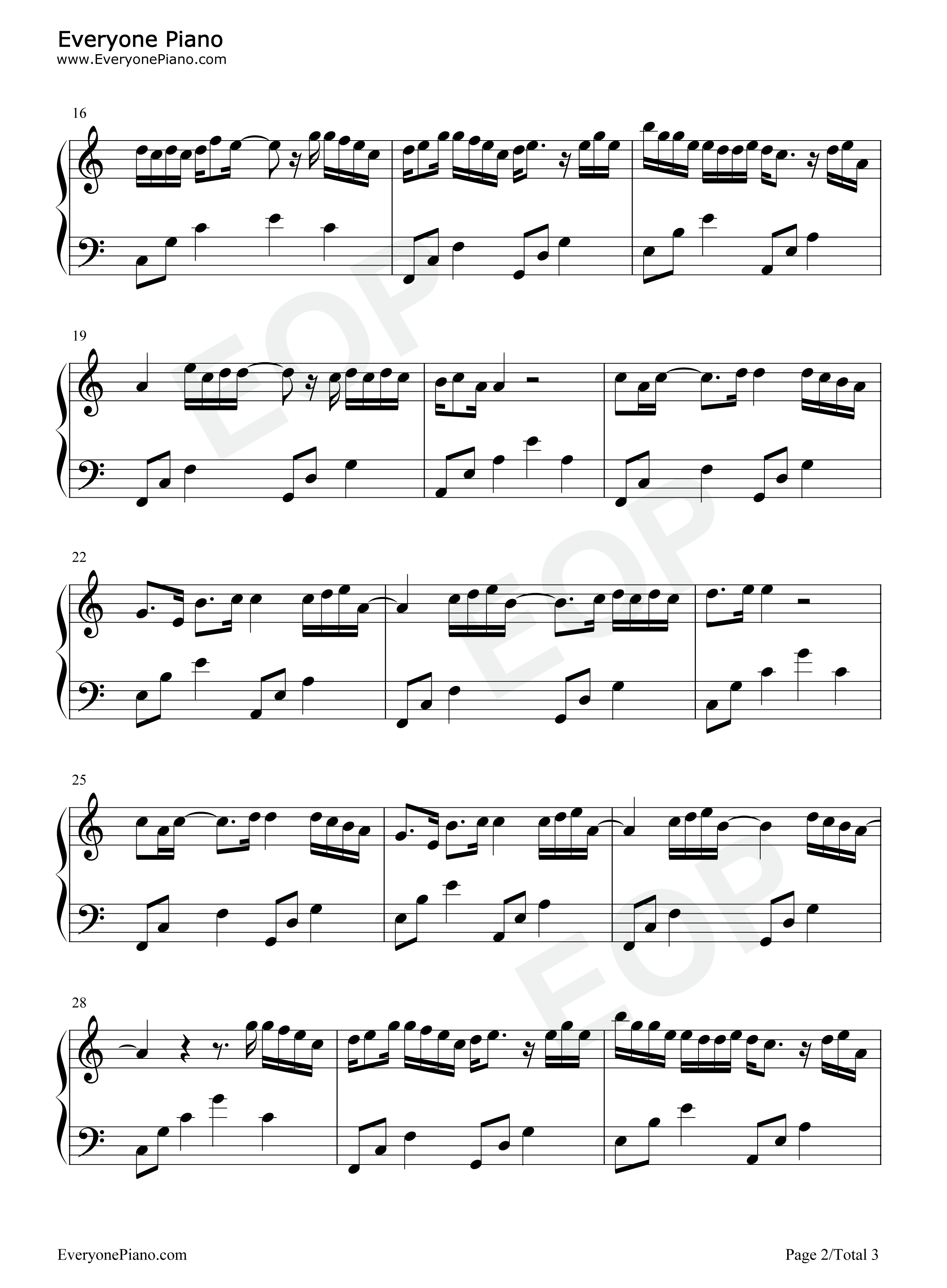 三号线钢琴谱_刘大壮