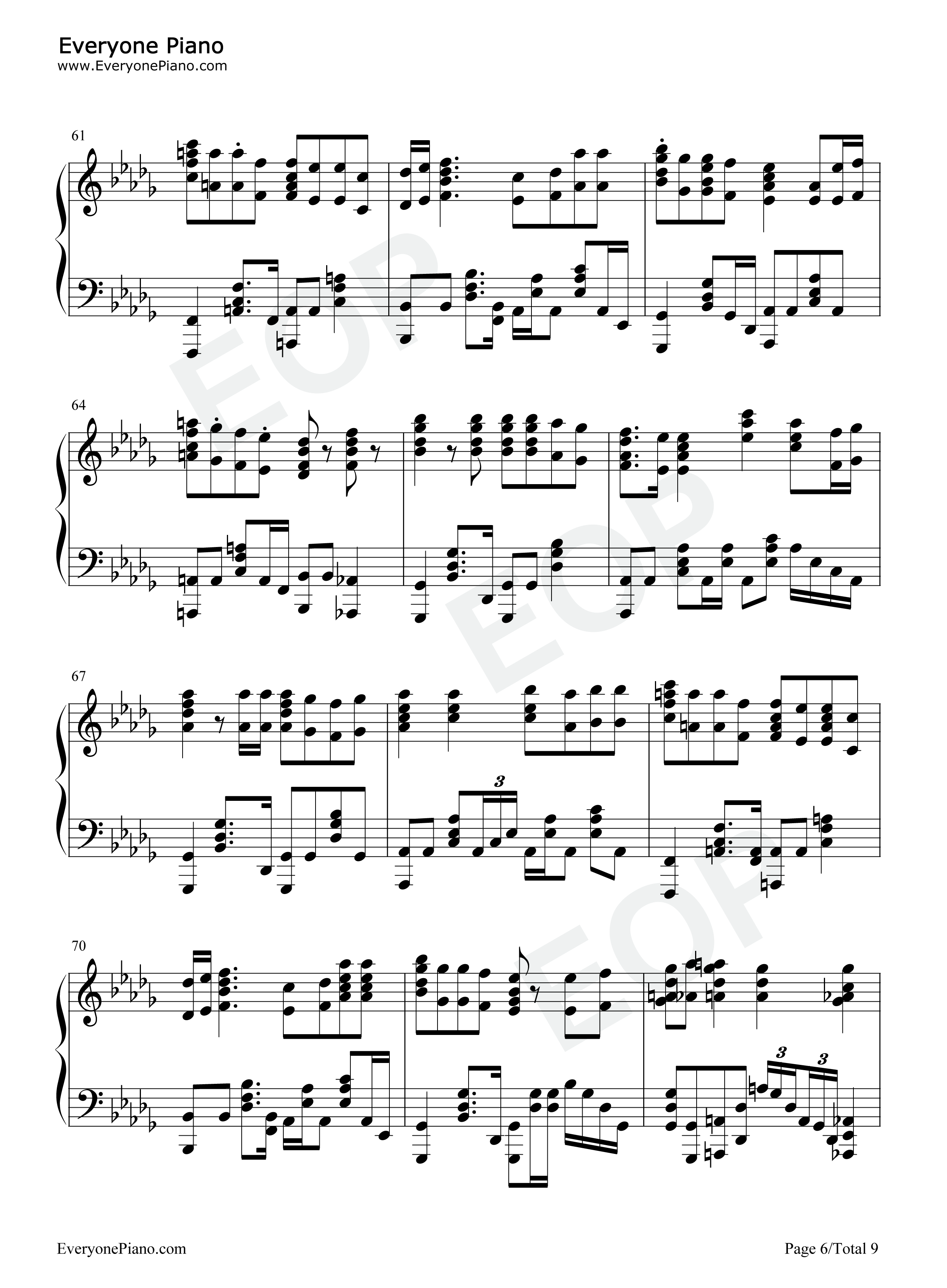 月と星空钢琴谱_KanoeRana