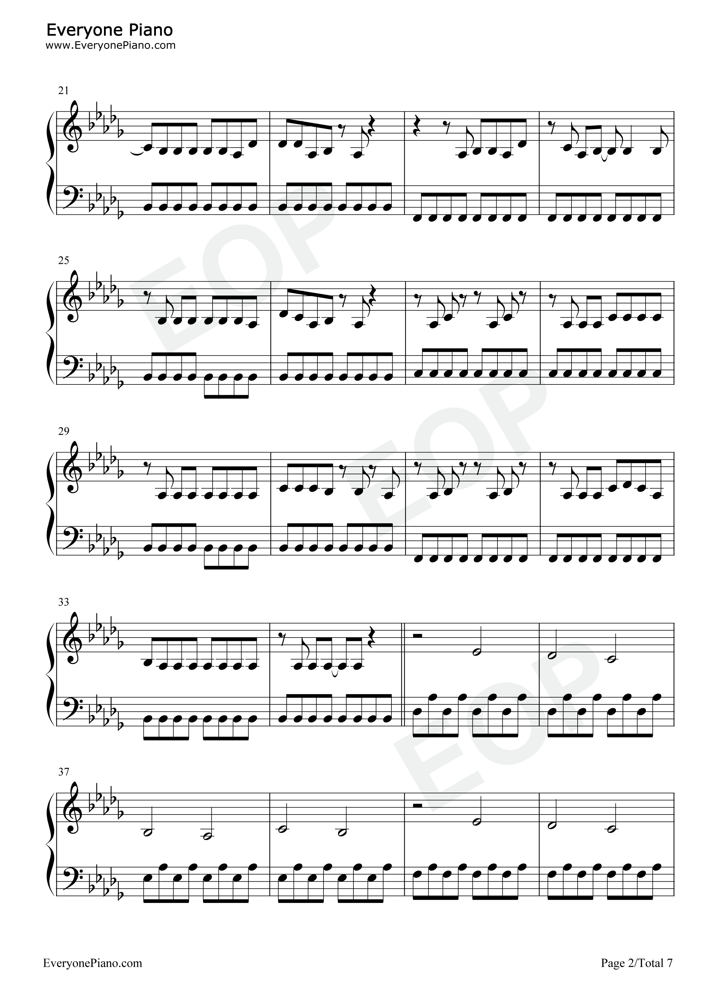 Forget_Me_Too钢琴谱_Machine_Gun_Kelly_Halsey